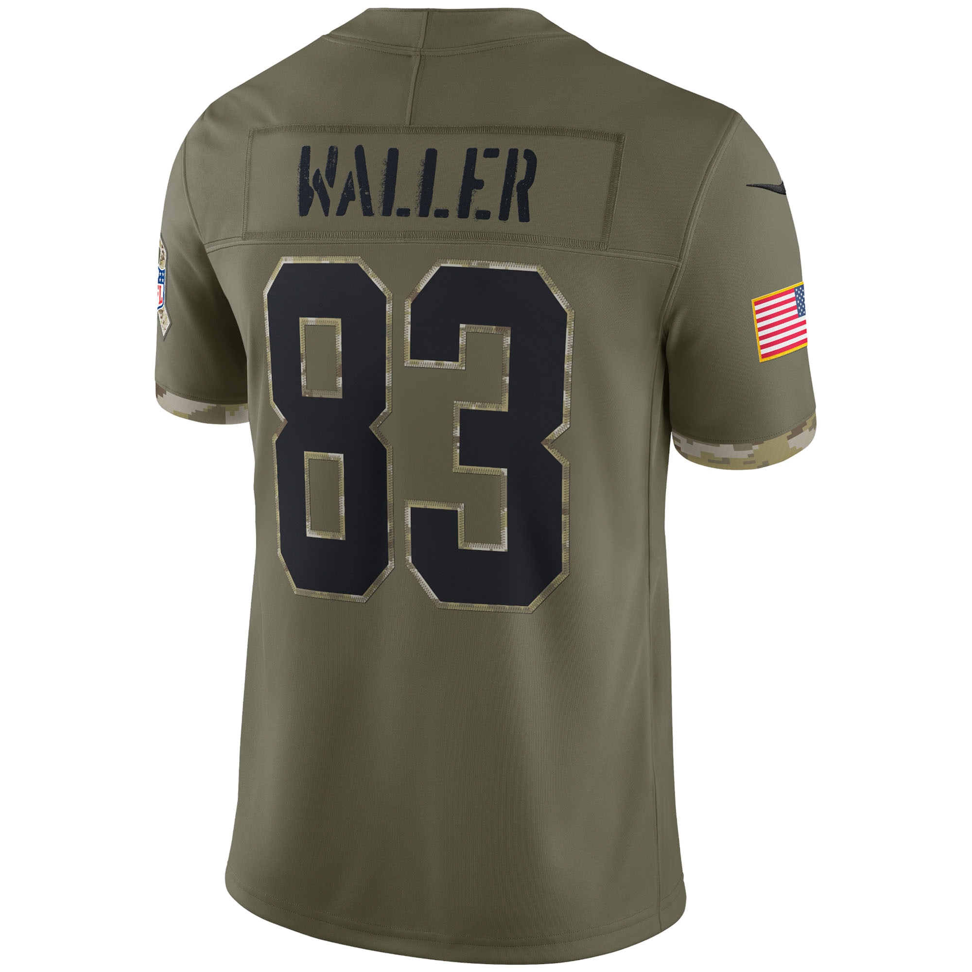 Darren Waller Las Vegas Raiders2022 Salute To Service Limited Jersey - Olive