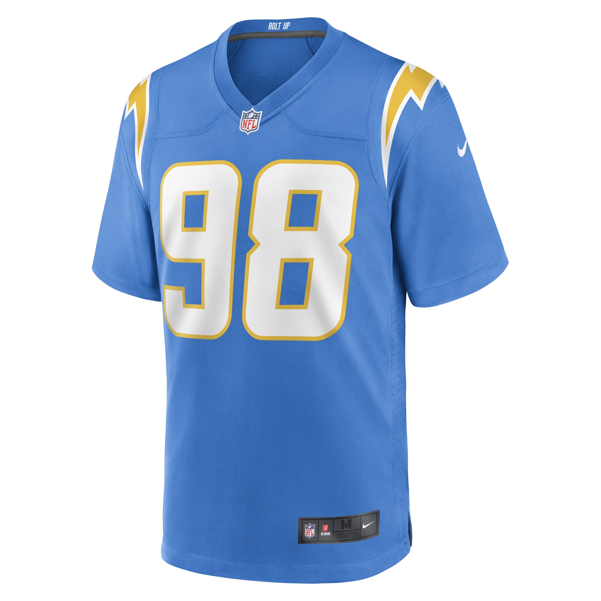 Austin Johnson Los Angeles ChargersGame Player Jersey - Powder Blue