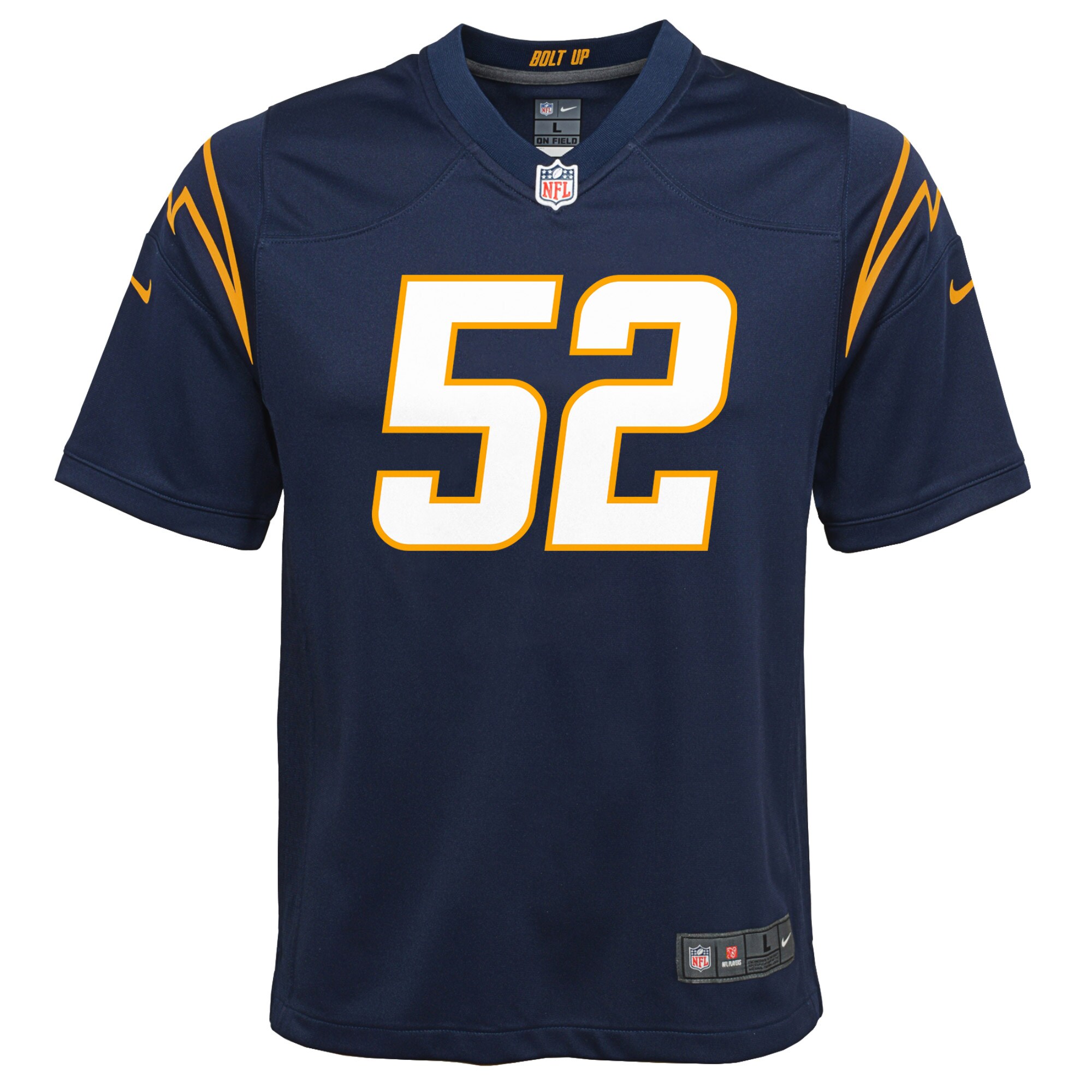 Khalil Mack Los Angeles ChargersYouth Alternate Game Jersey - Navy