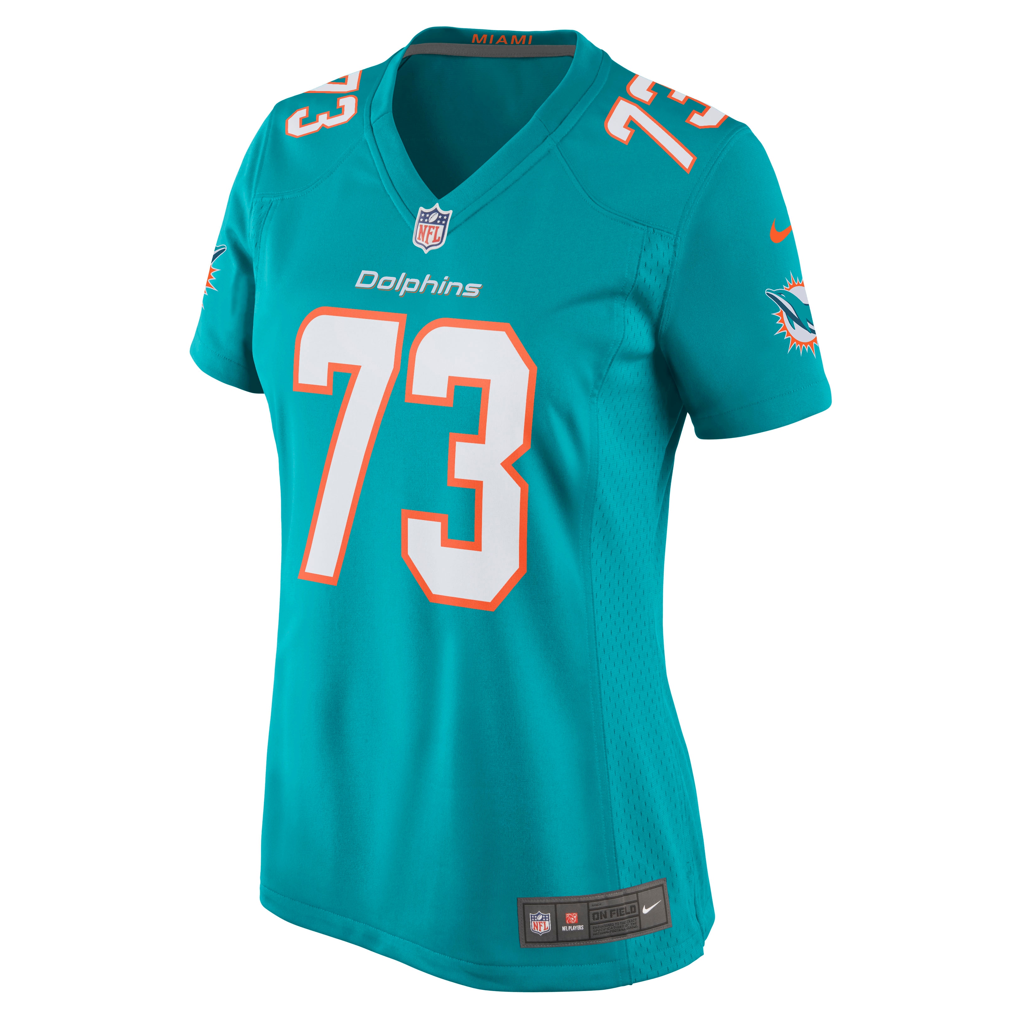 Austin Jackson Miami Dolphins Women's Game Jersey - Aqua