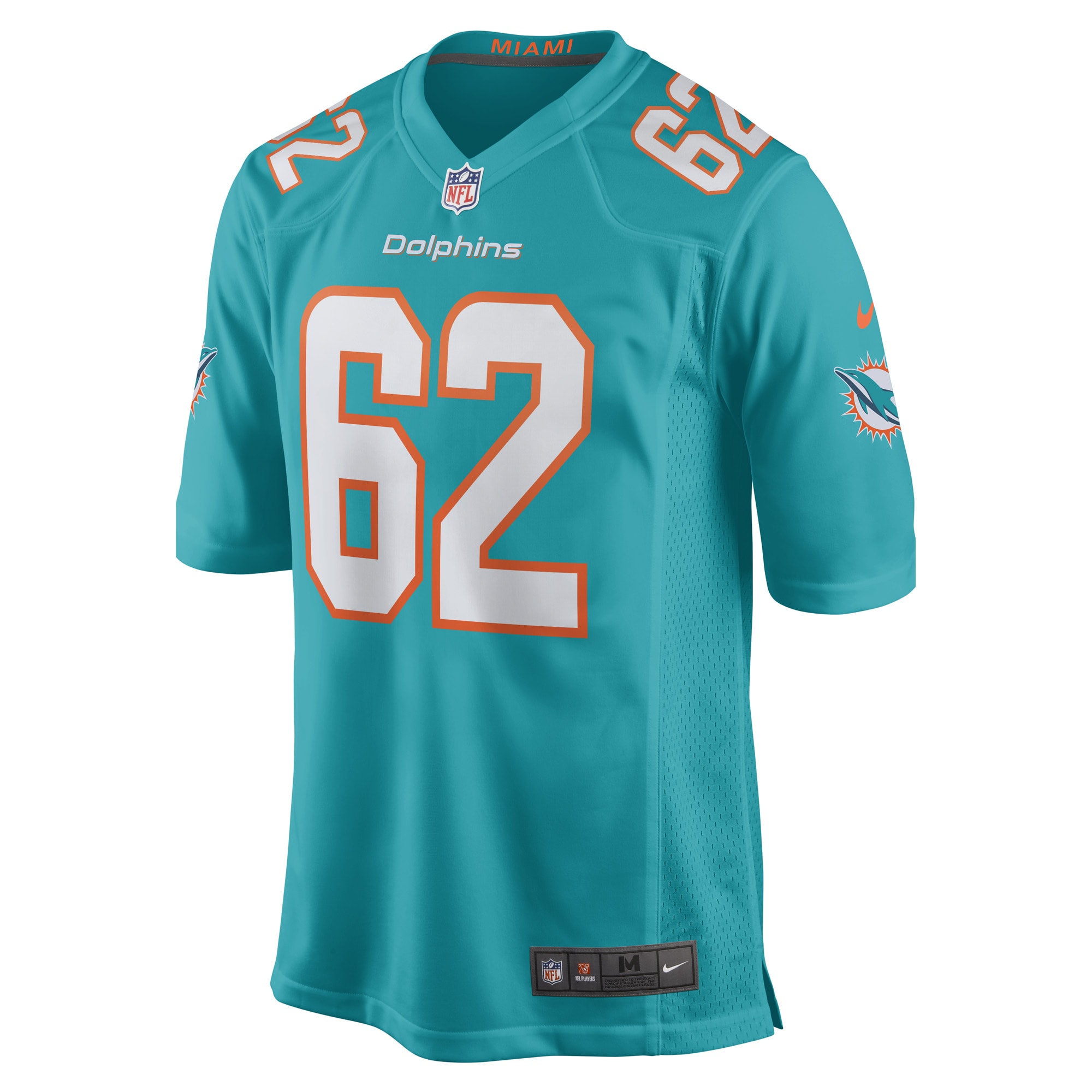 James Empey Miami DolphinsGame Player Jersey - Aqua
