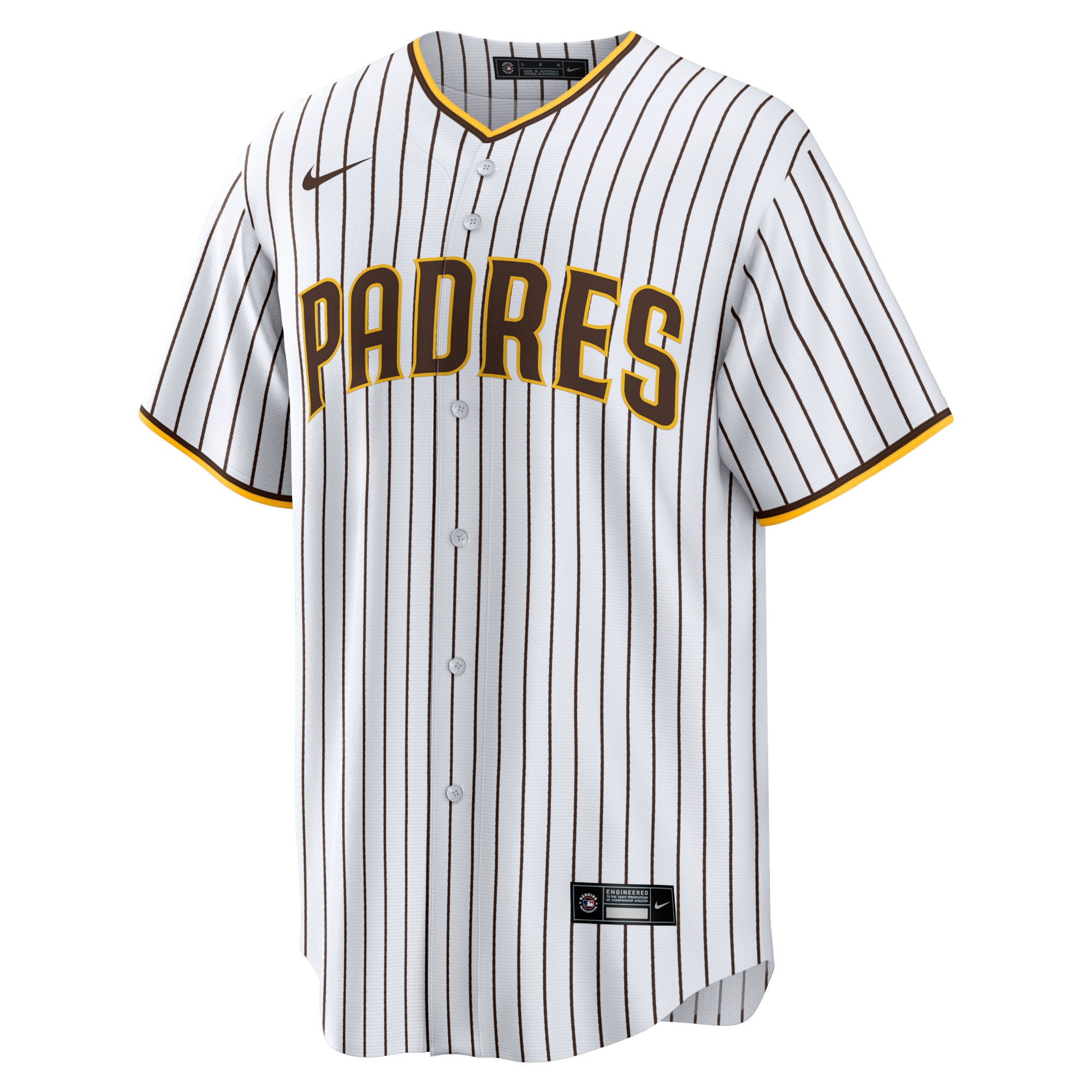 San Diego PadresHome Blank Replica Jersey - White