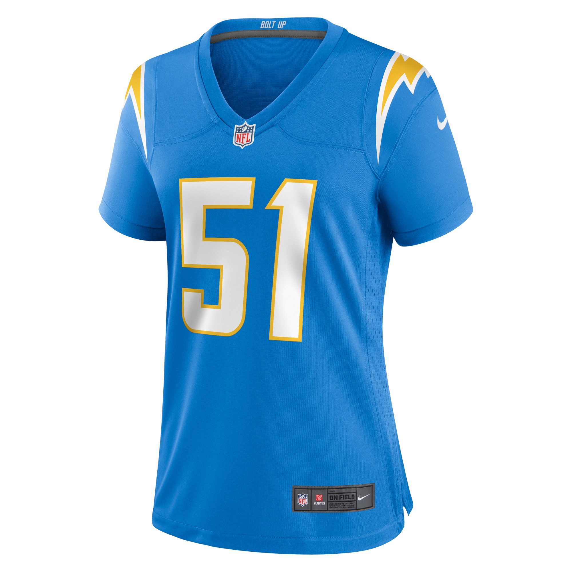 Sebastian Joseph-Day Los Angeles Chargers Women's Game Player Jersey - Powder Blue