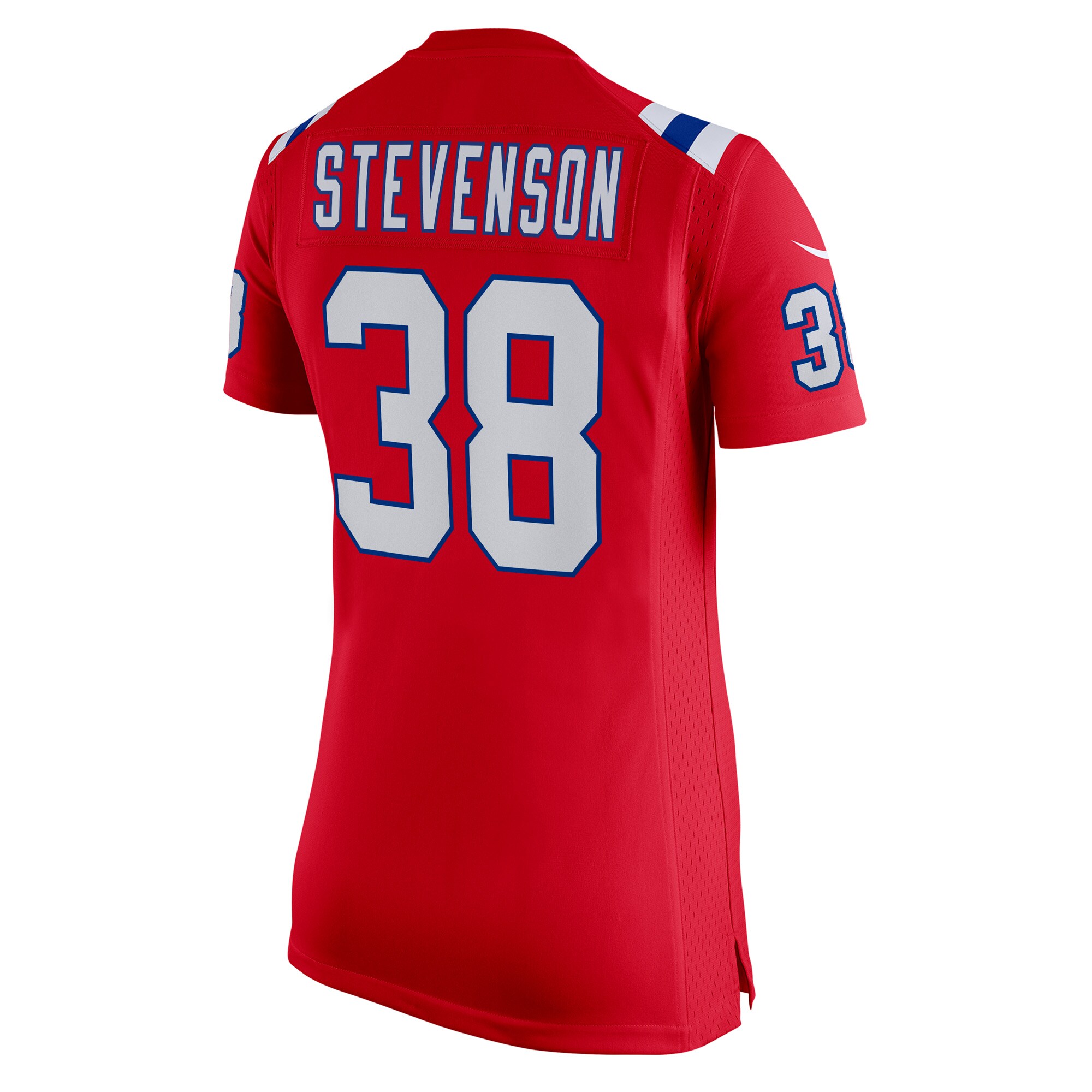 Rhamondre Stevenson New England Patriots Women's Alternate Game Player Jersey - Red