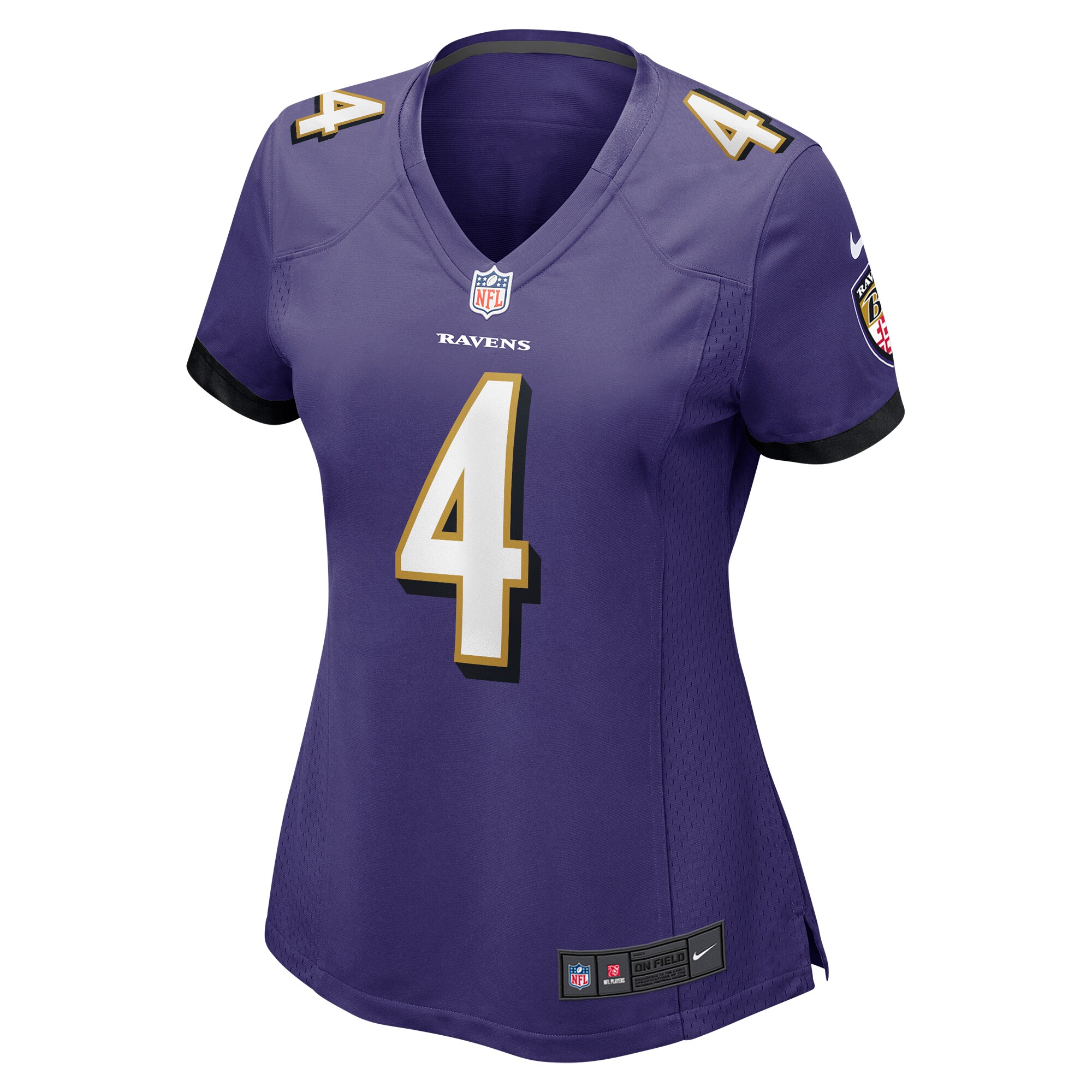 Zay Flowers Baltimore Ravens Women's Team Game Jersey - Purple