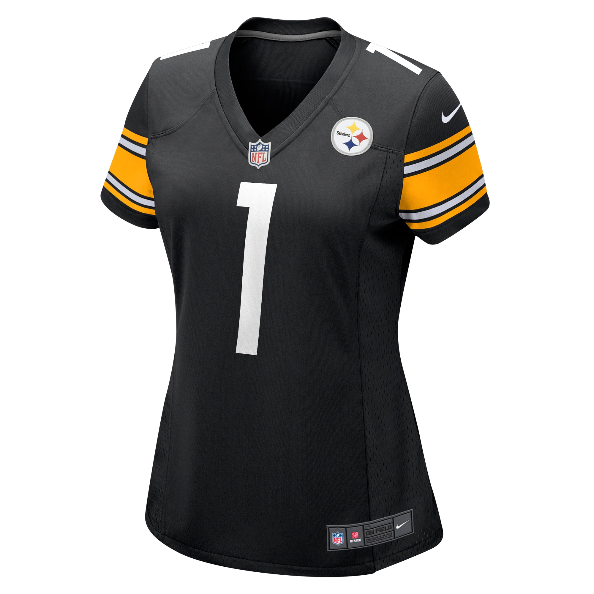 Number 1 Mom Pittsburgh Steelers Women's Game Jersey - Black