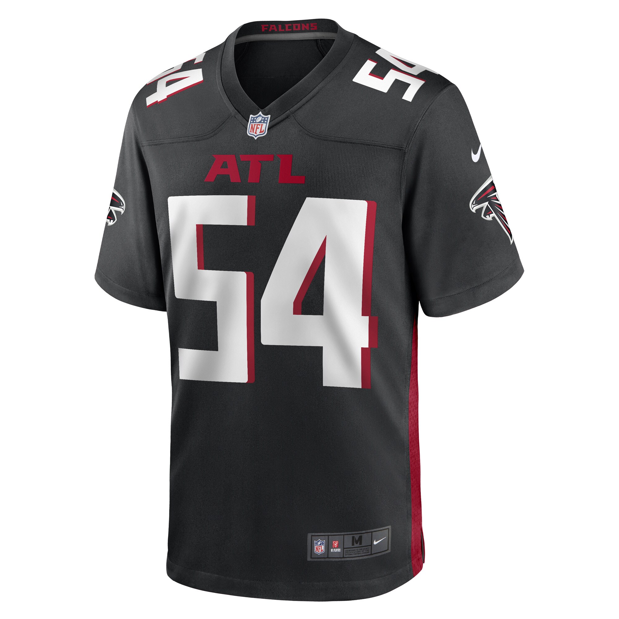 Rashaan Evans Atlanta FalconsGame Player Jersey - Black