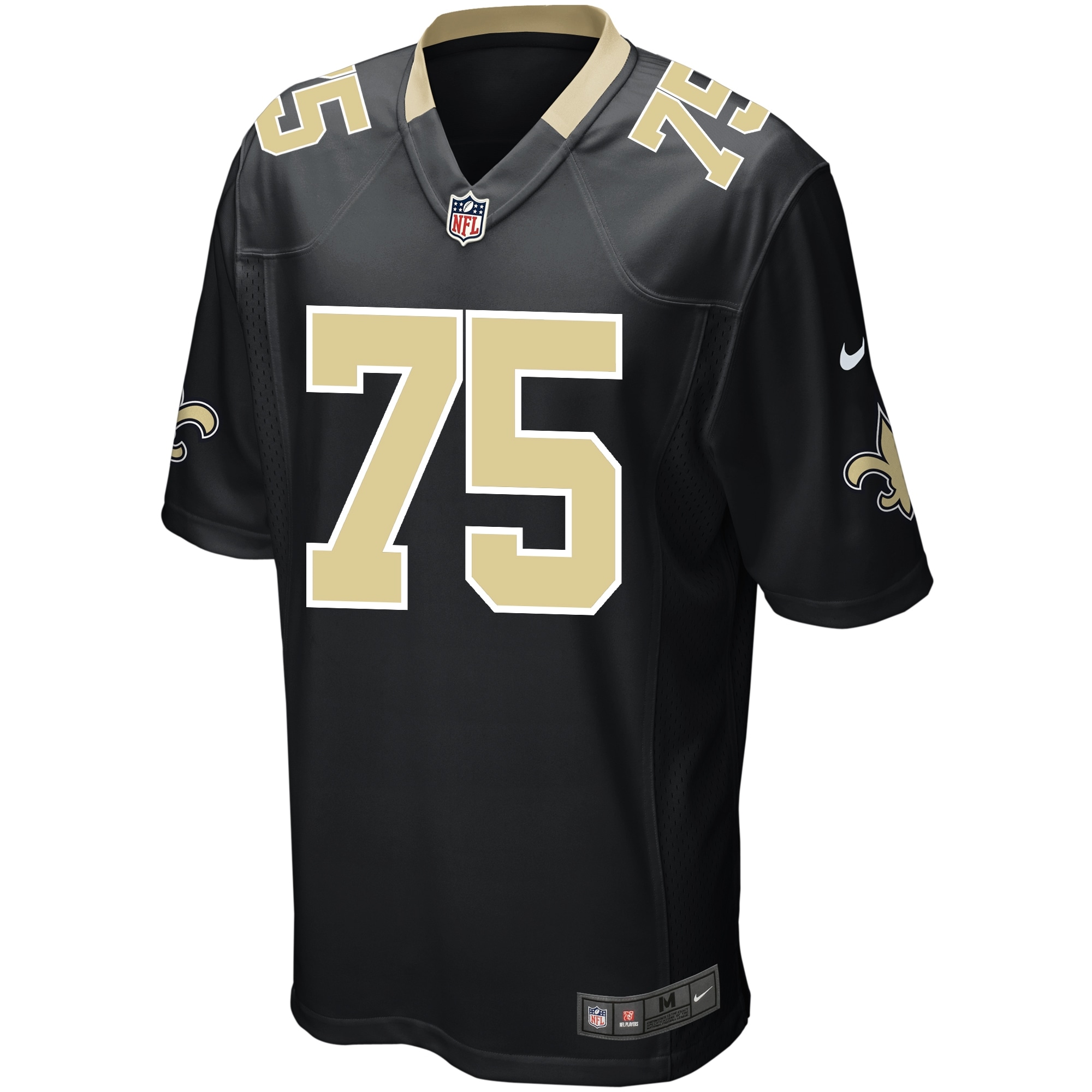 Andrus Peat New Orleans SaintsGame Player Jersey - Black