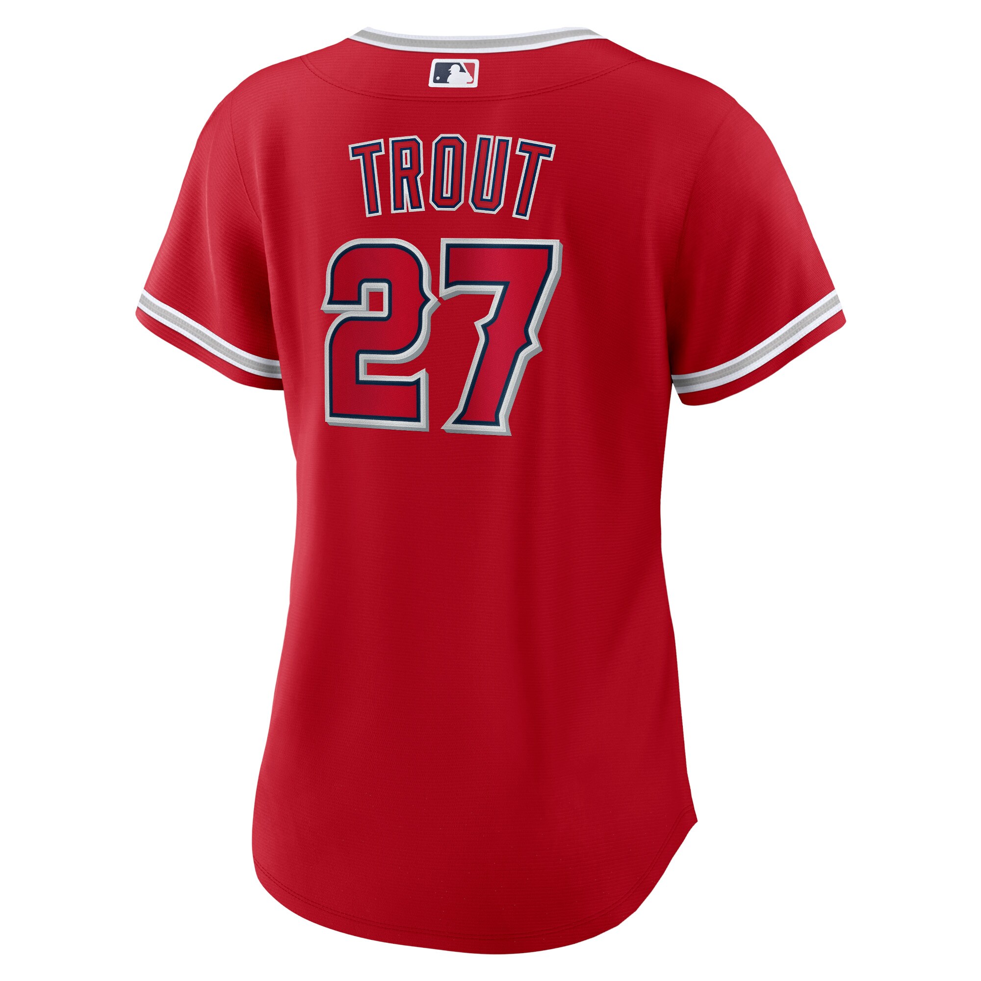 Mike Trout Los Angeles Angels Women's Alternate Replica Player Jersey - Red