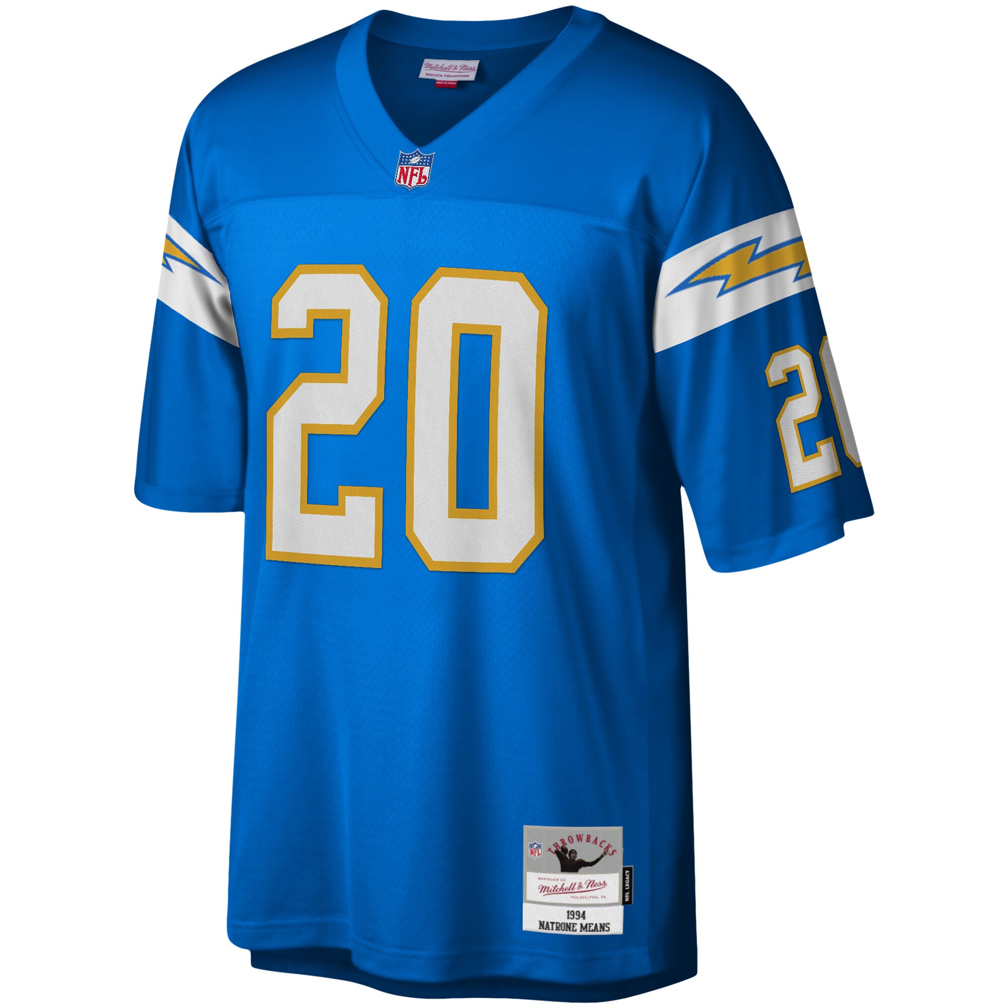 Natrone Means Los Angeles Chargers Mitchell & Ness 1994 Legacy Replica Jersey - Powder Blue