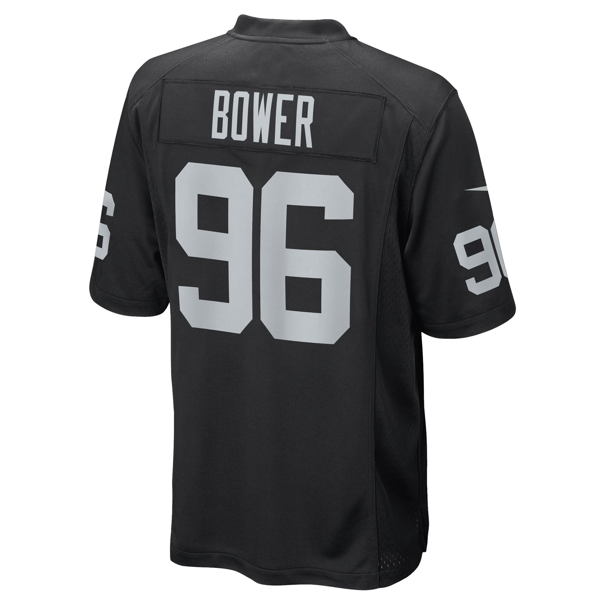 Tashawn Bower Las Vegas RaidersGame Player Jersey - Black