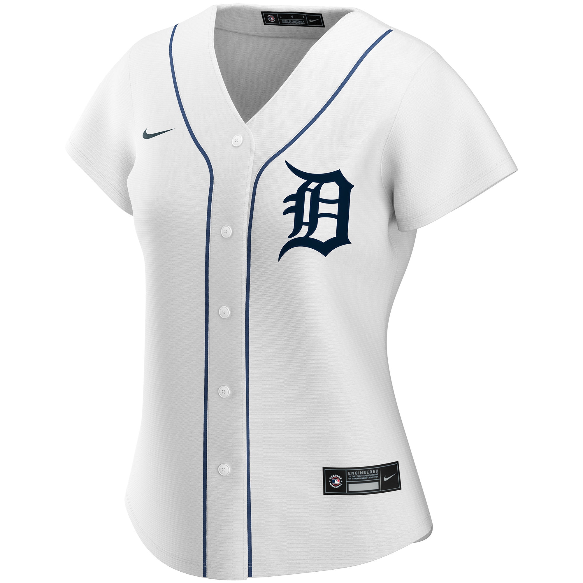 Detroit Tigers Women's Home Replica Custom Jersey - White