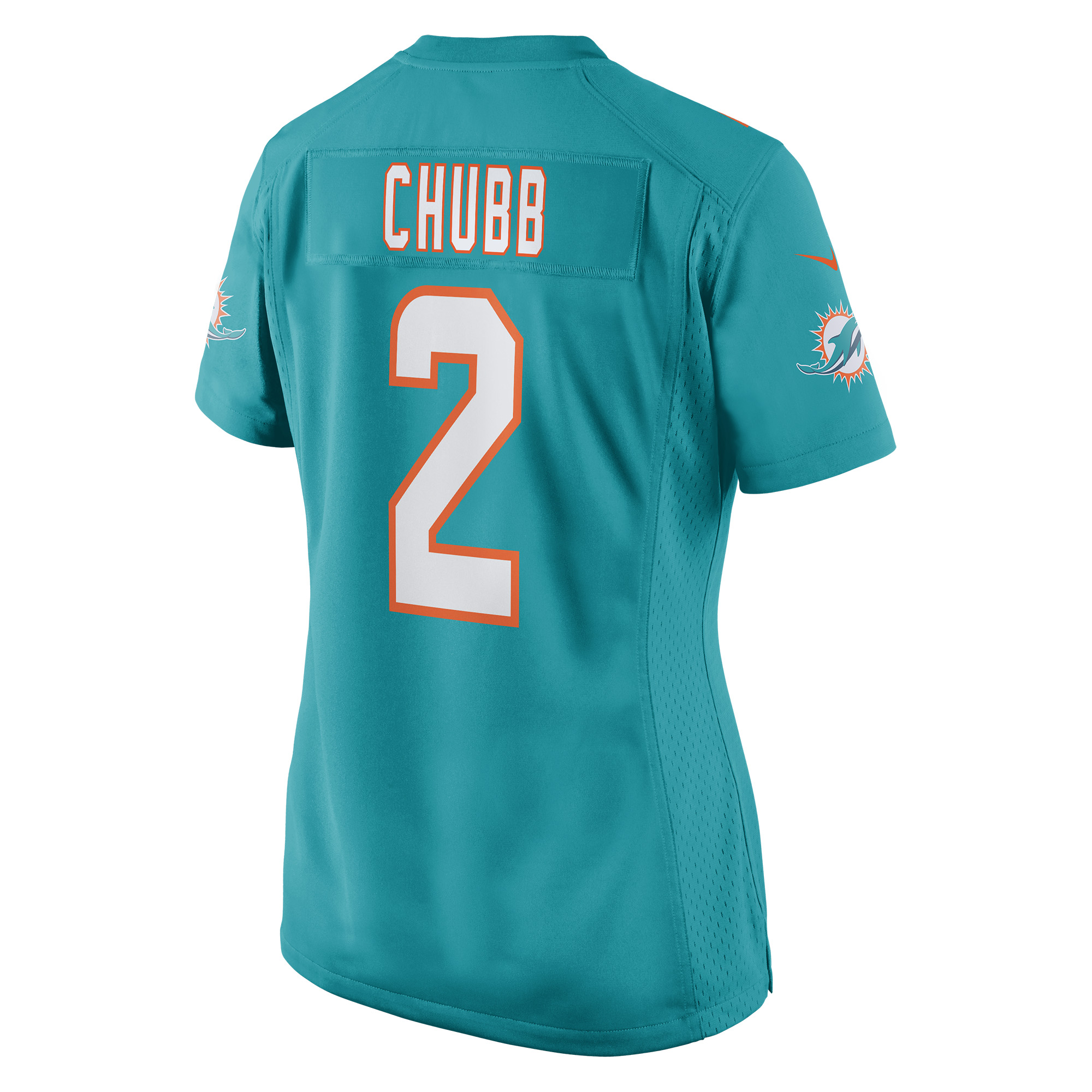 Bradley Chubb Miami Dolphins Women's Game Player Jersey - Aqua