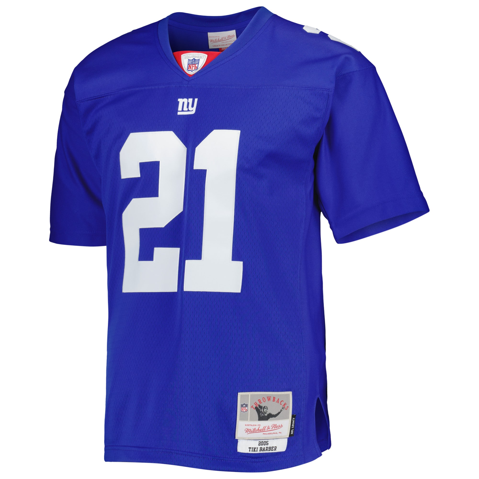 Tiki Barber New York Giants Mitchell & Ness 2005 Legacy Replica Jersey - Royal