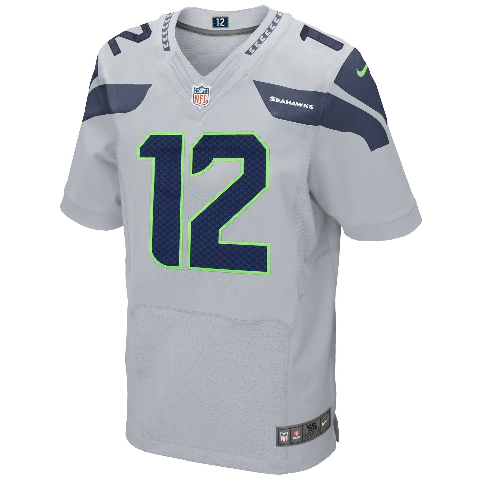 12s Seattle SeahawksElite Jersey - Gray