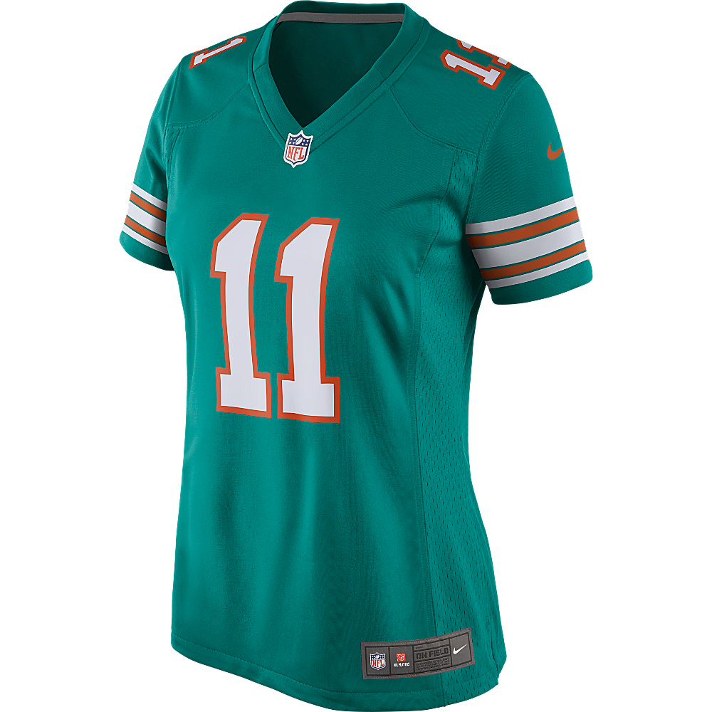DeVante Parker Miami Dolphins Women's Game Player Jersey - Aqua