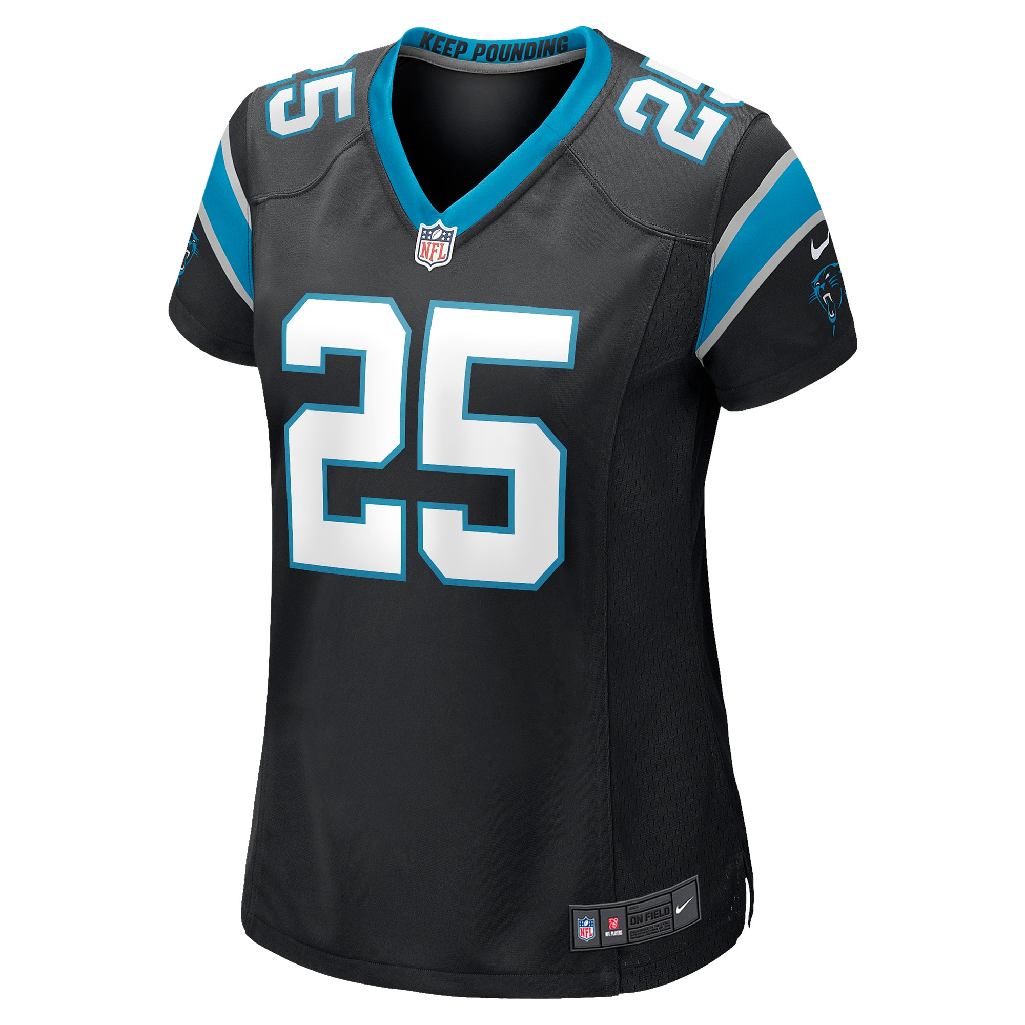 Xavier Woods Carolina Panthers Women's Game Jersey - Black