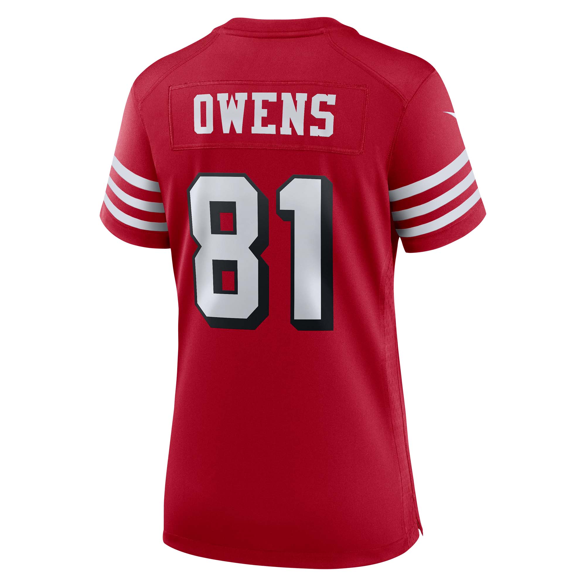 Terrell Owens San Francisco 49ers Women's Alternate Game Jersey - Scarlet