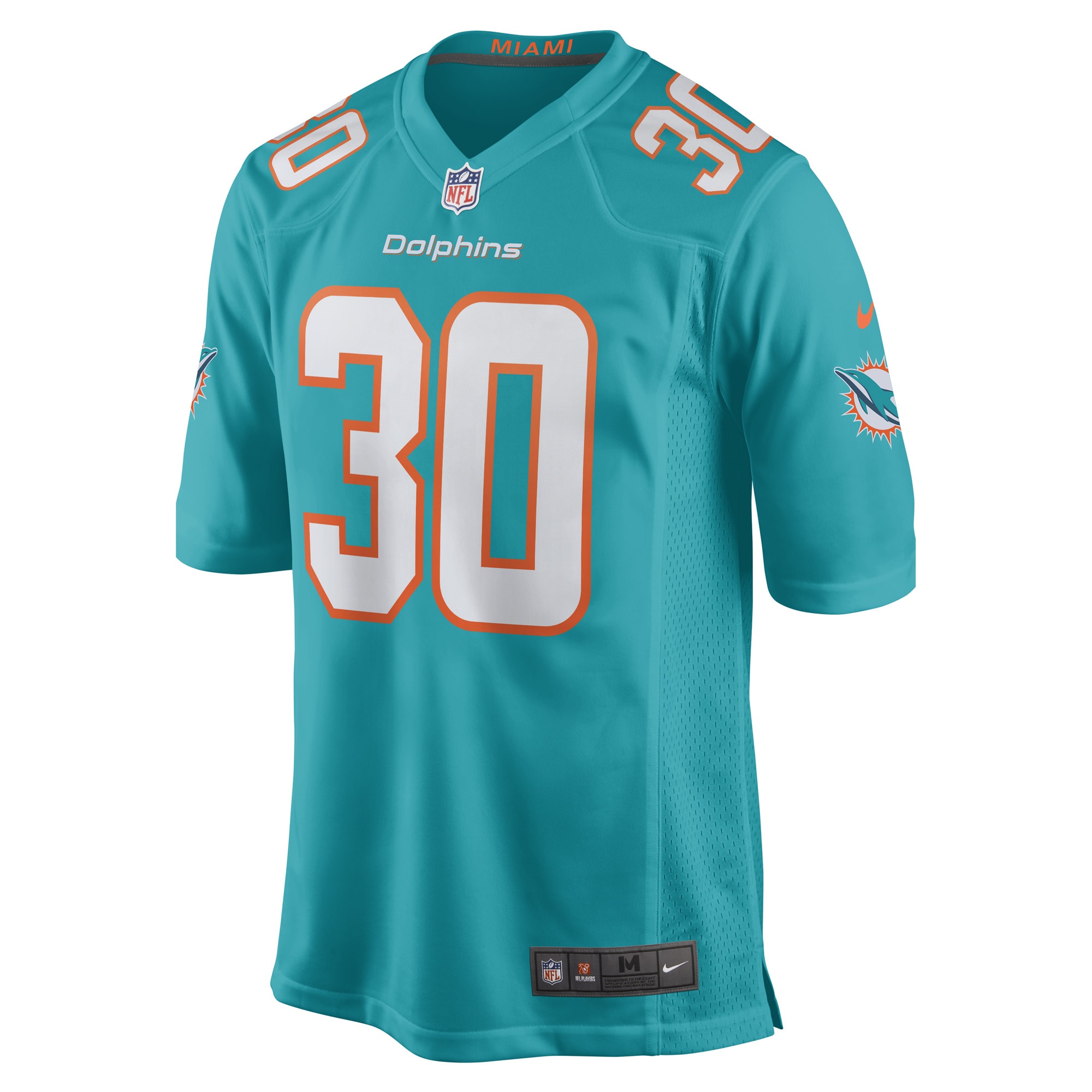 Alec Ingold Miami DolphinsGame Player Jersey - Aqua