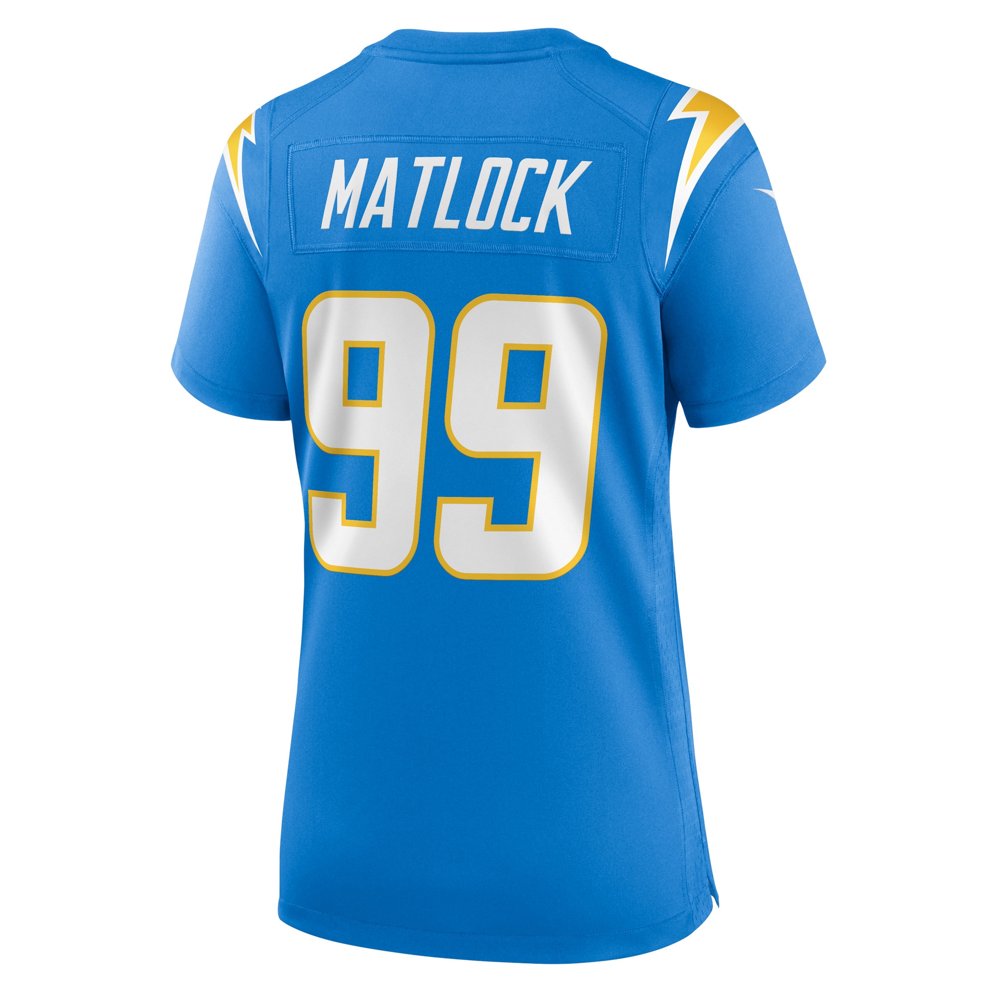 Scott Matlock Los Angeles Chargers Women's Team Game Jersey - Powder Blue