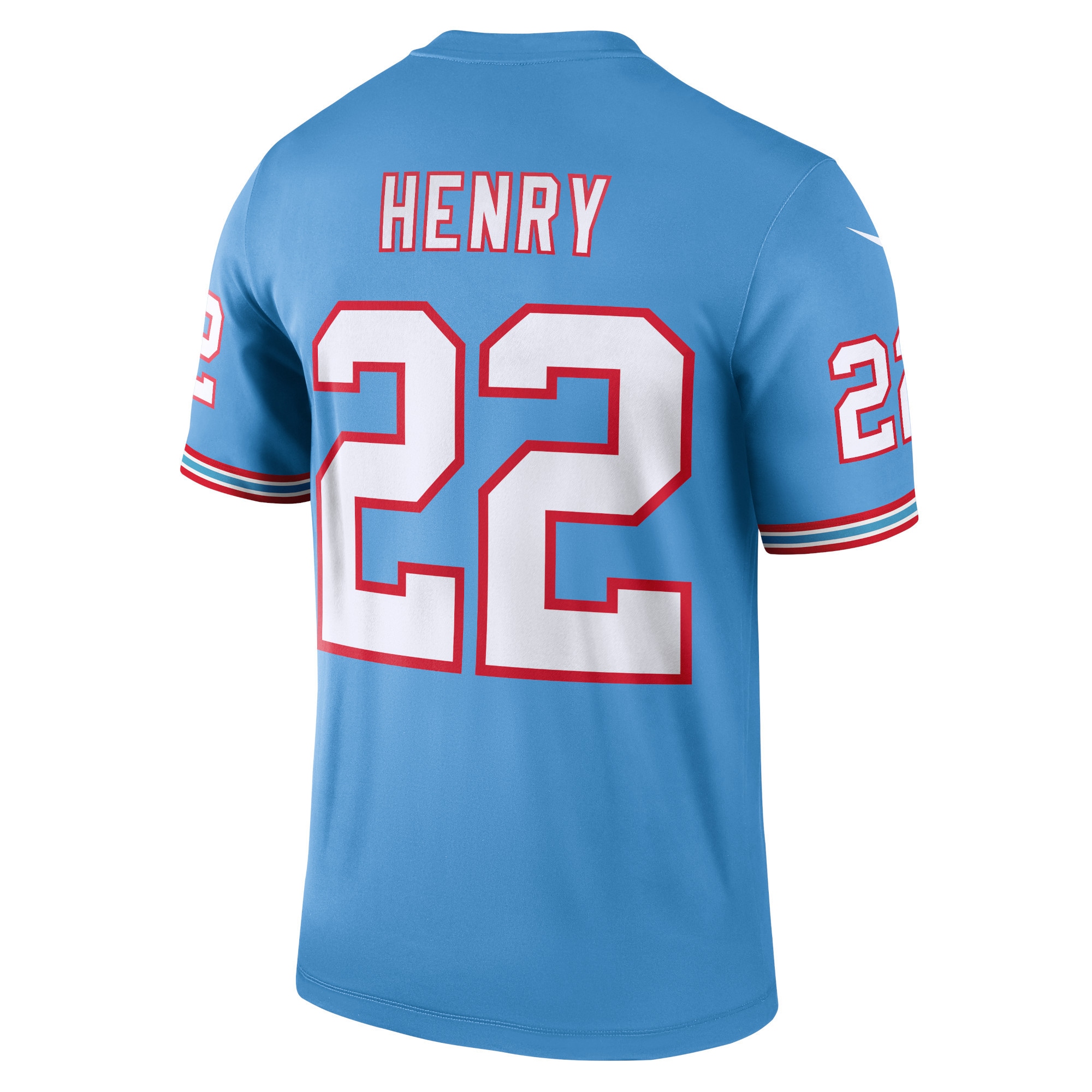 Derrick Henry Tennessee TitansOilers Throwback Legend Player Jersey - Light Blue