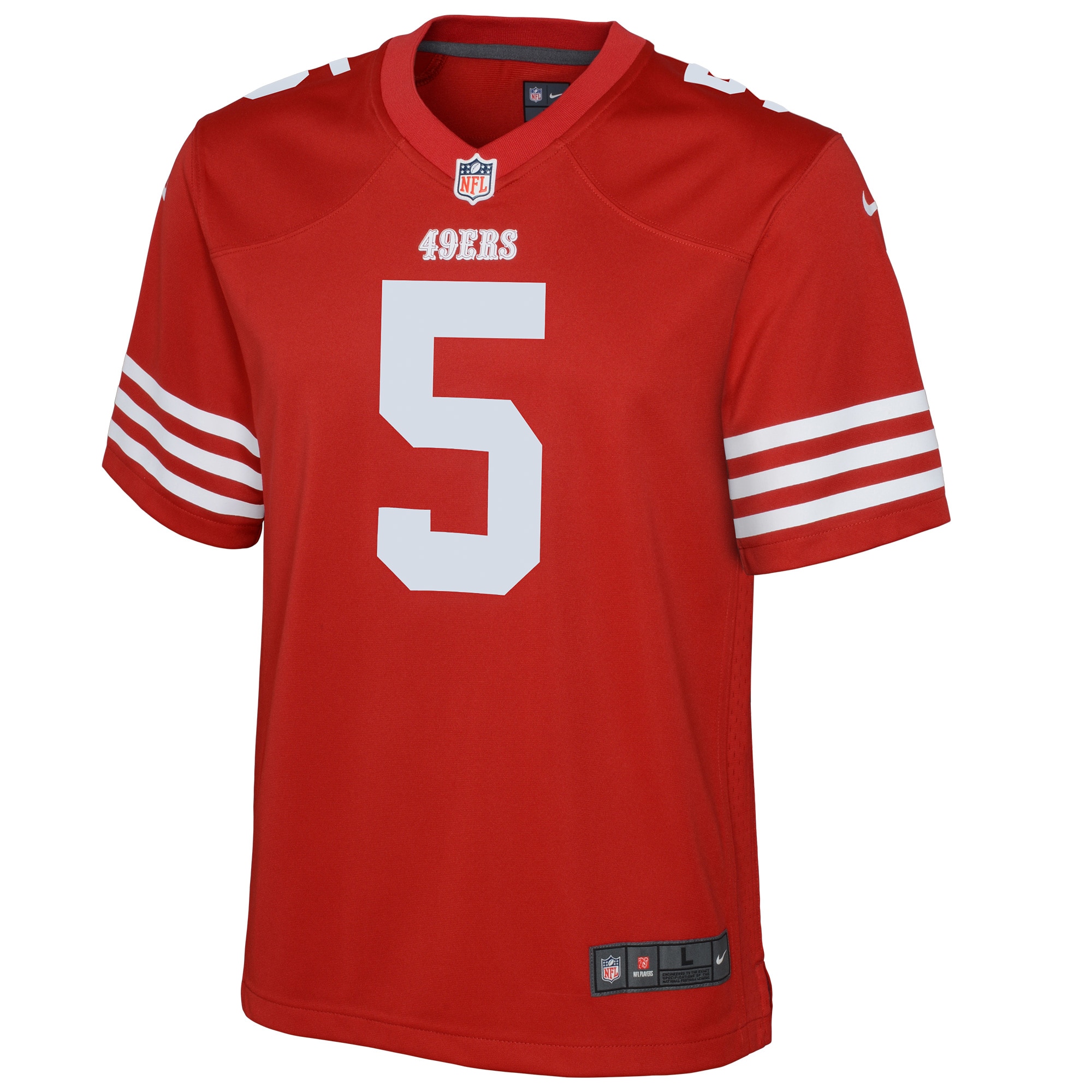 Trey Lance San Francisco 49ersYouth Game Jersey - Scarlet