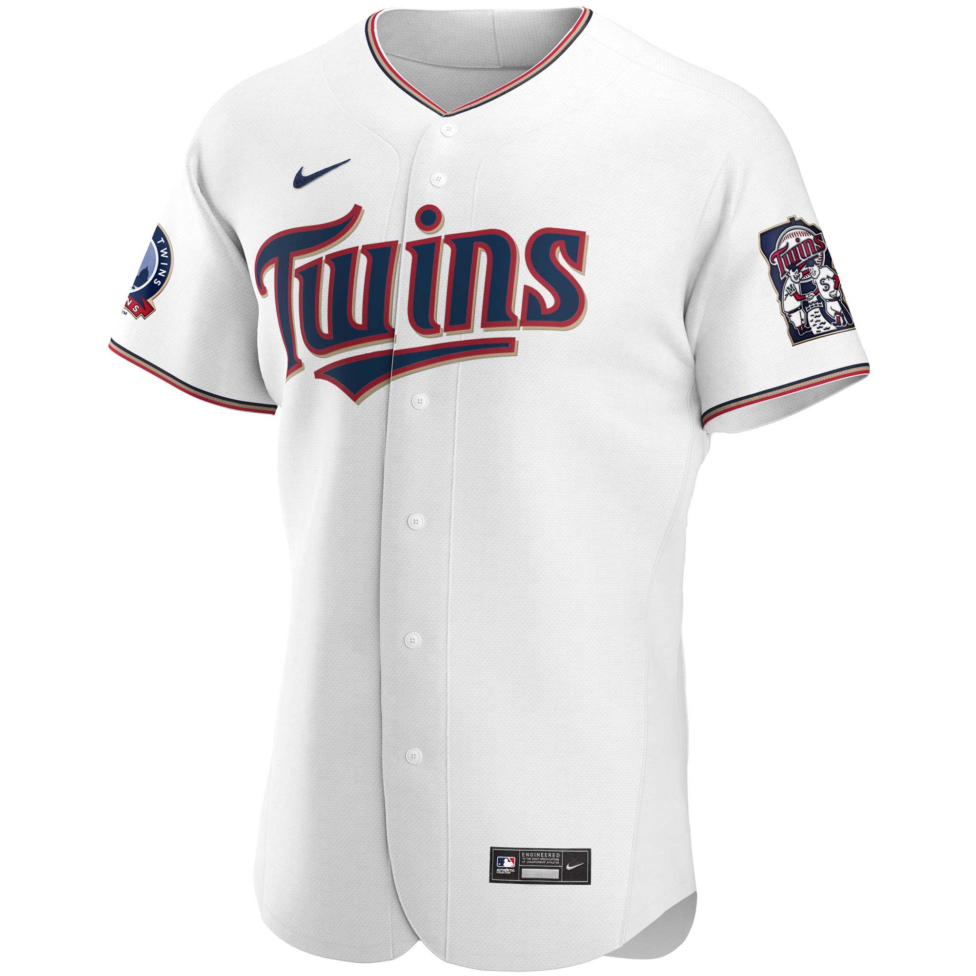 Minnesota Twins60th Season Home Authentic Team Jersey - White