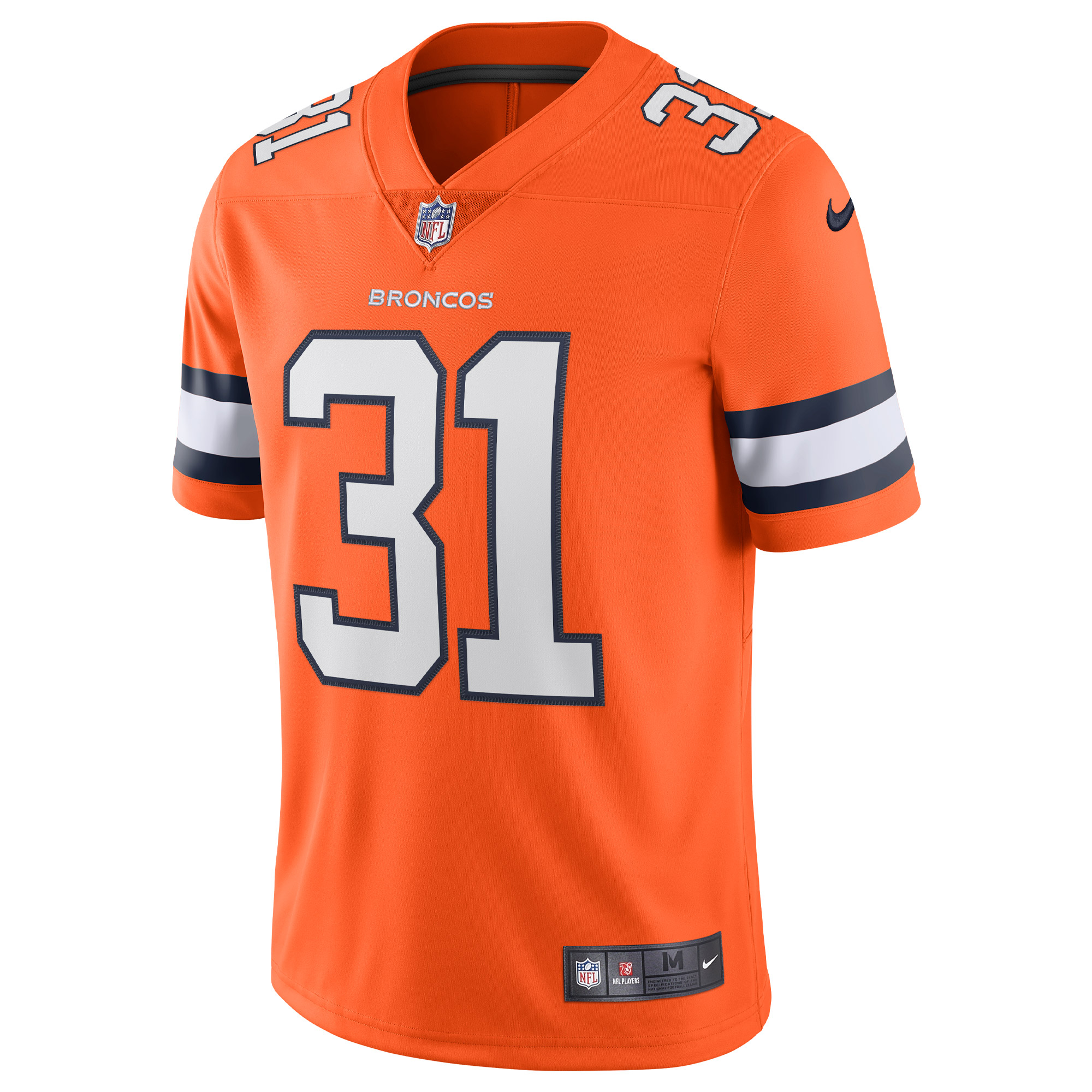 Justin Simmons Denver BroncosAlternate Vapor Limited Jersey - Orange