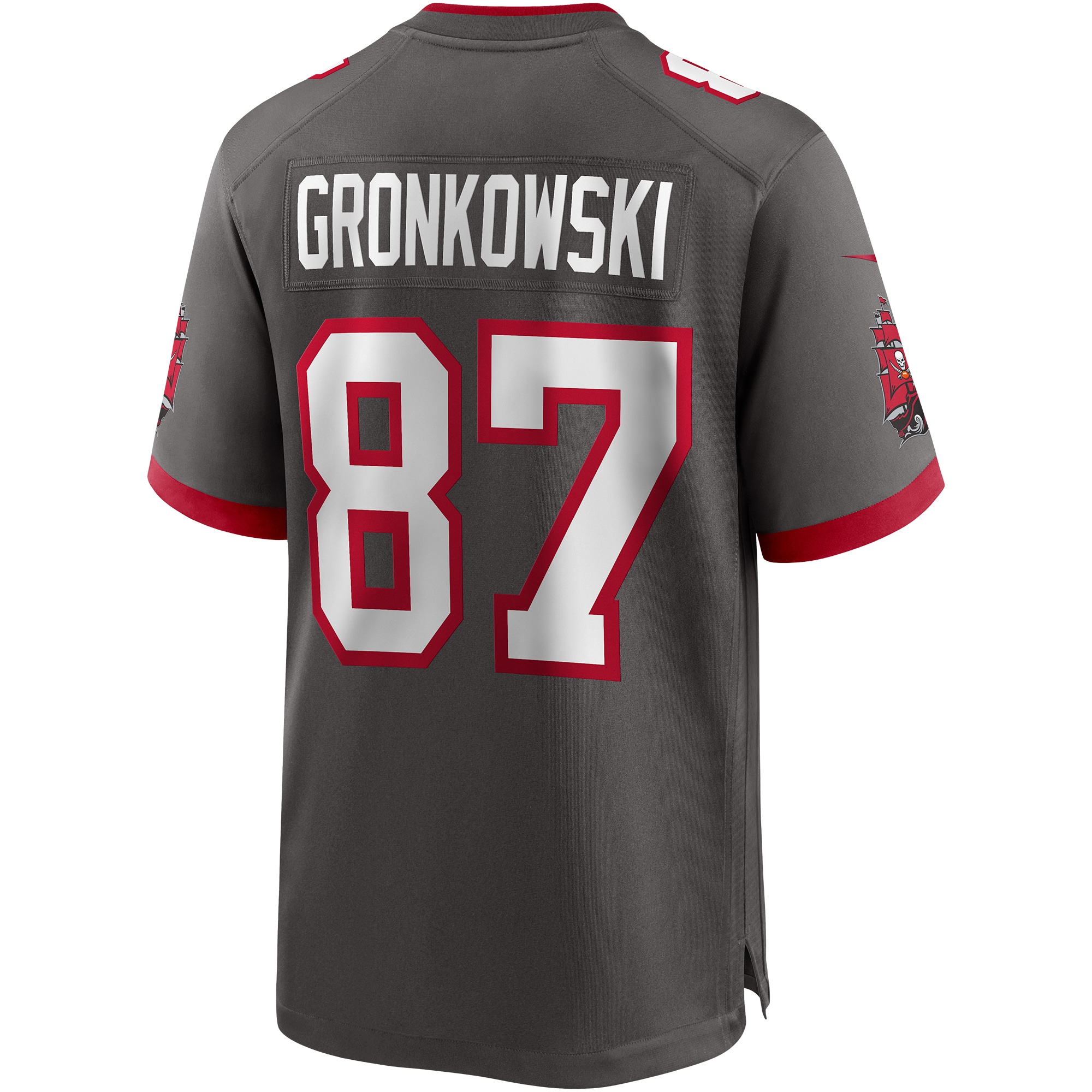 Rob Gronkowski Tampa Bay BuccaneersAlternate Game Jersey - Pewter