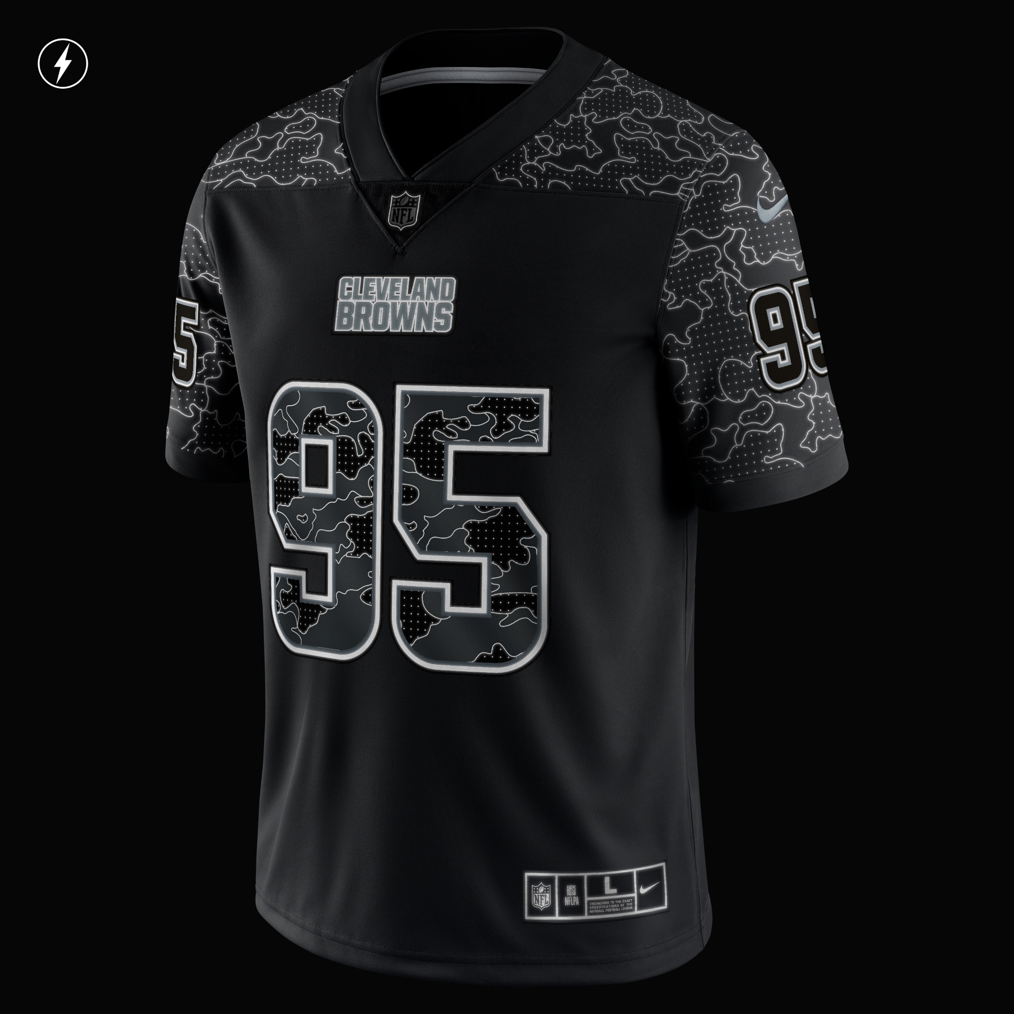 Myles Garrett Cleveland BrownsRFLCTV Limited Jersey - Black