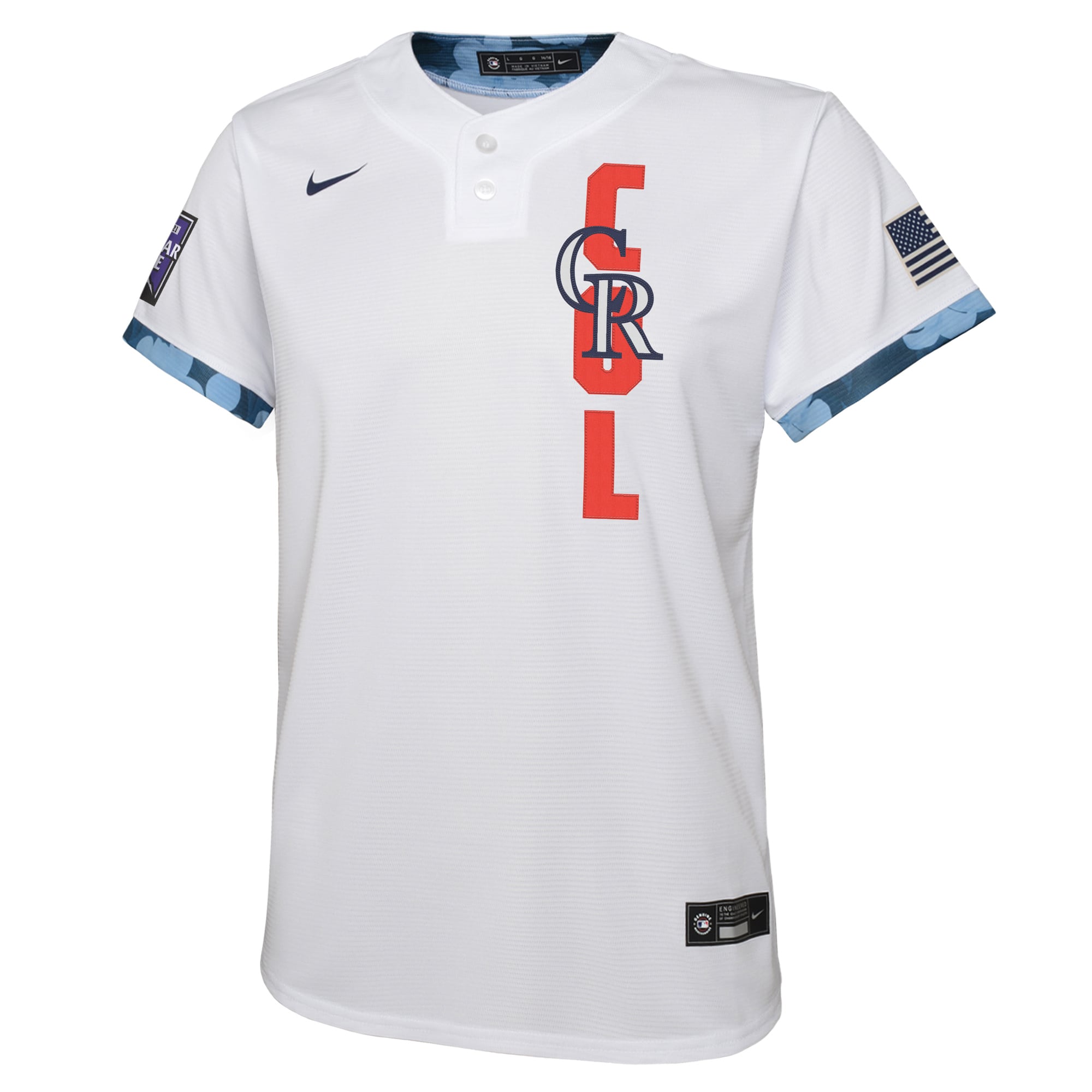 Colorado RockiesYouth 2021 MLB All-Star Game Jersey - White