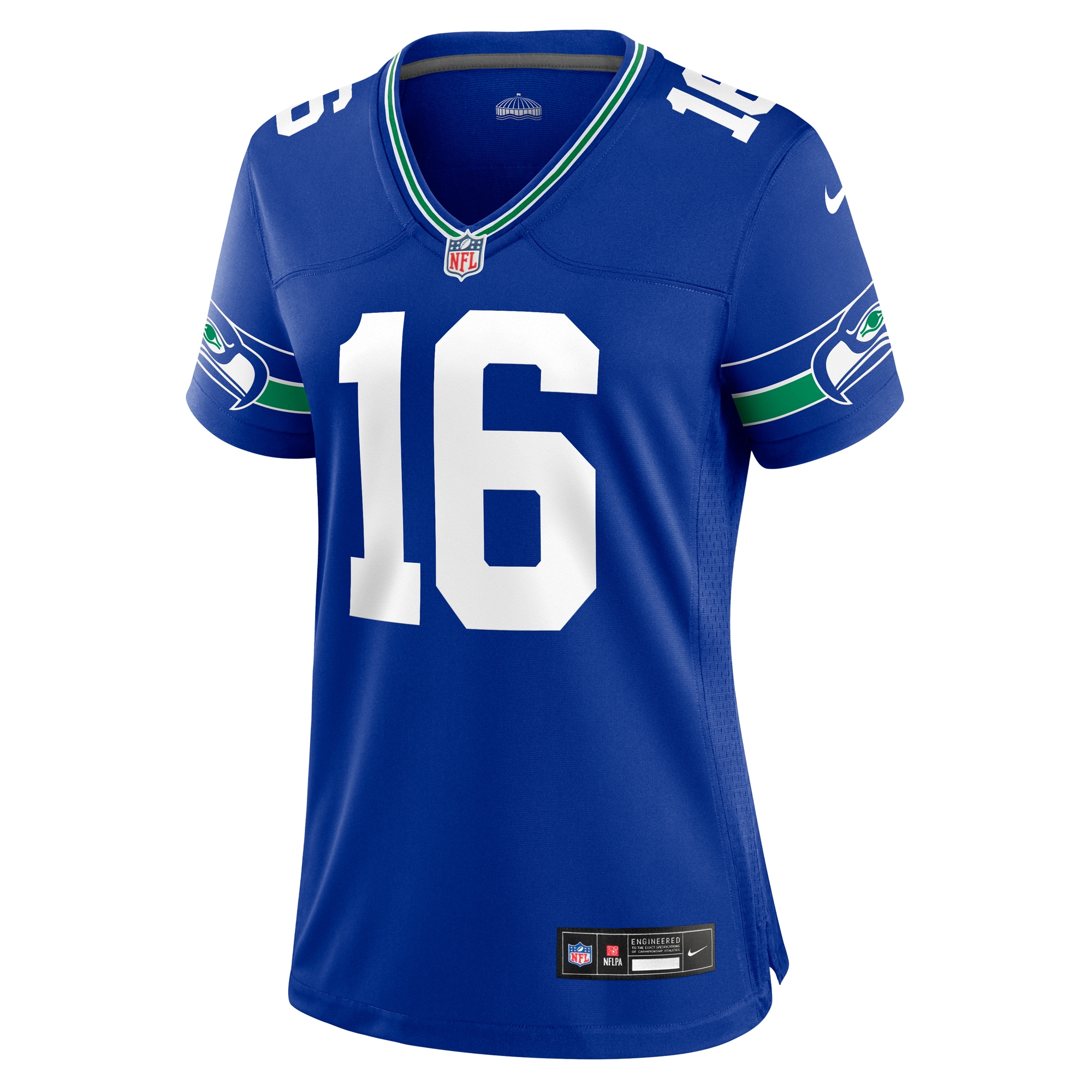 Tyler Lockett Seattle Seahawks Women's Throwback Player Game Jersey - Royal