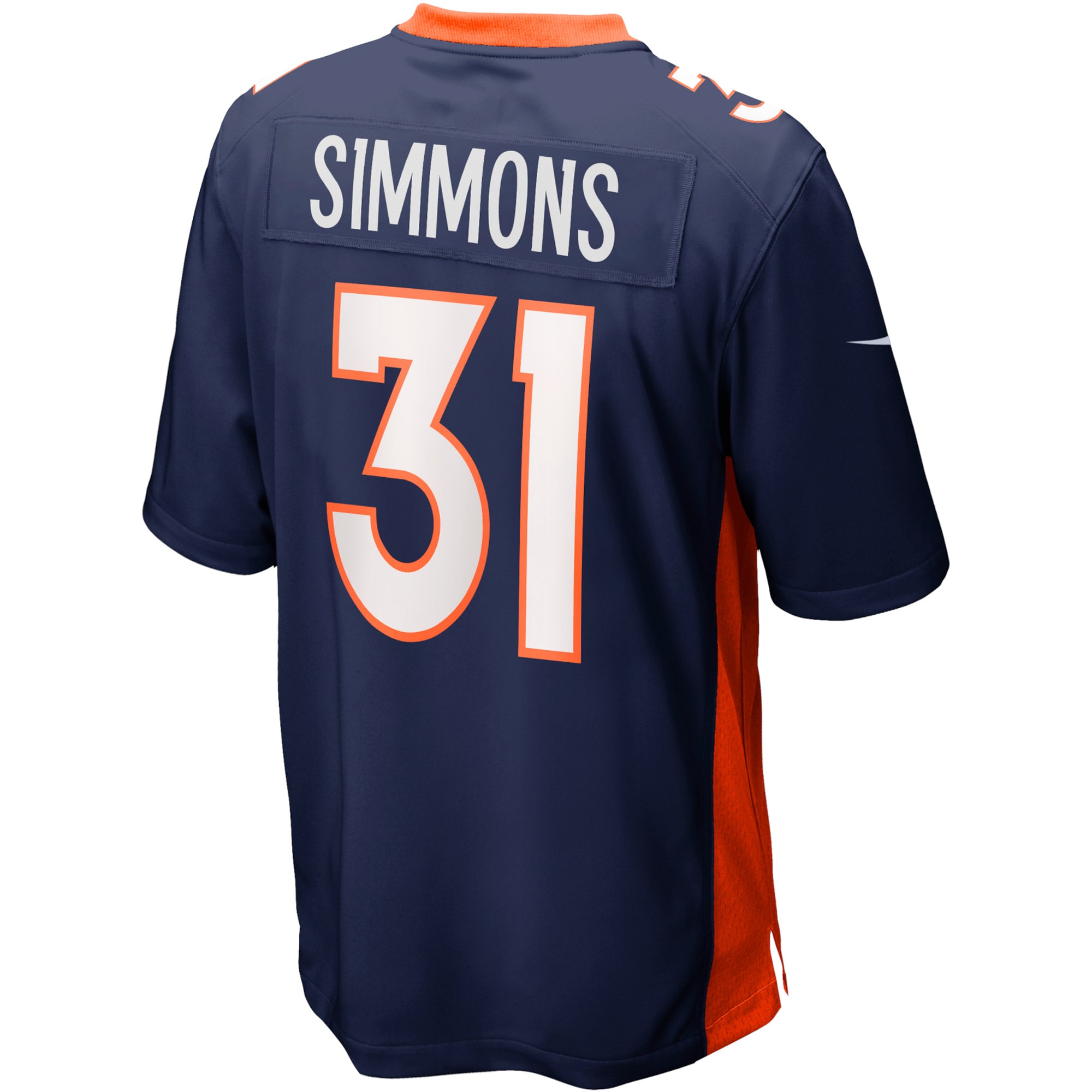 Justin Simmons Denver BroncosAlternate Game Jersey - Navy