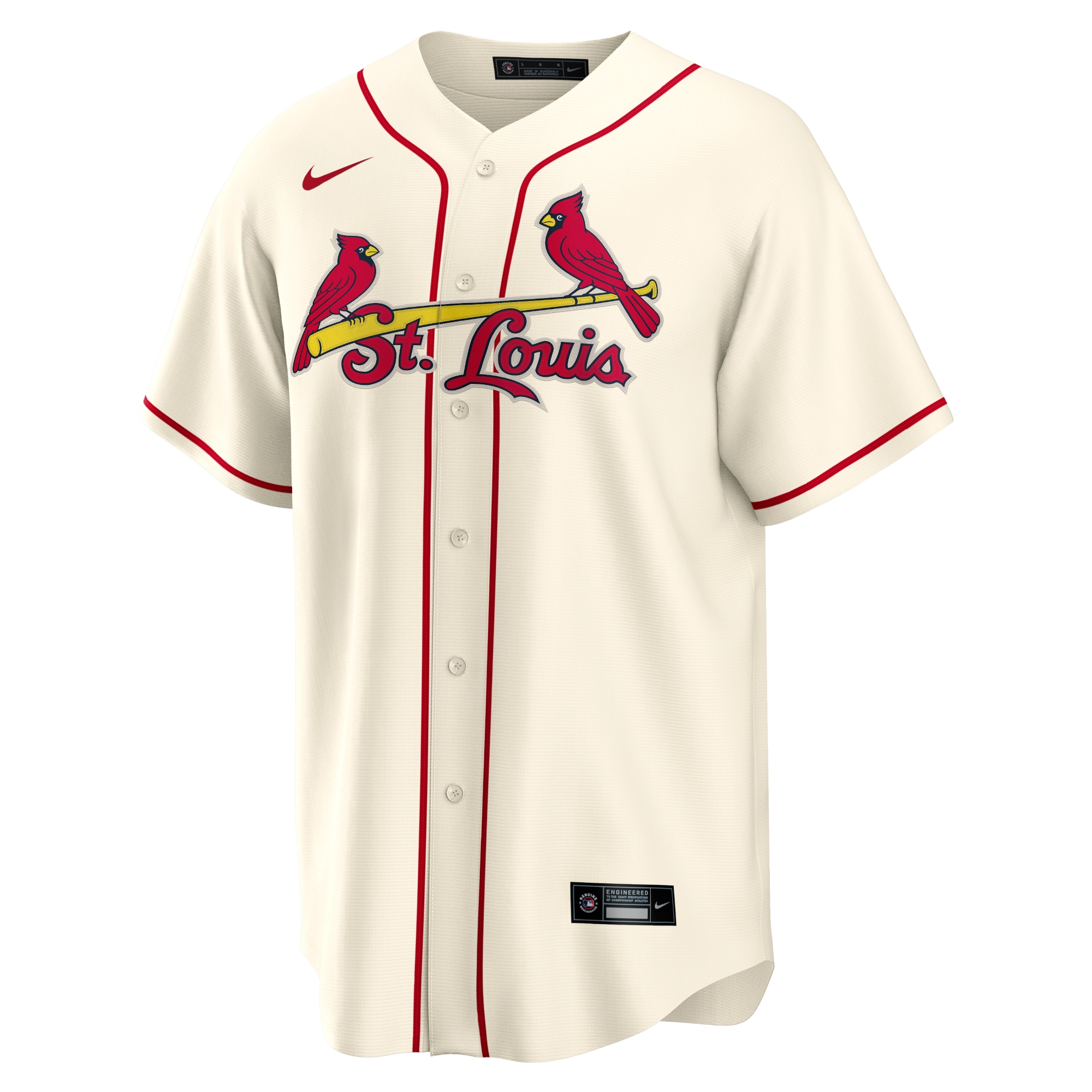 Yadier Molina St. Louis CardinalsAlternate Replica Player Name Jersey - Cream