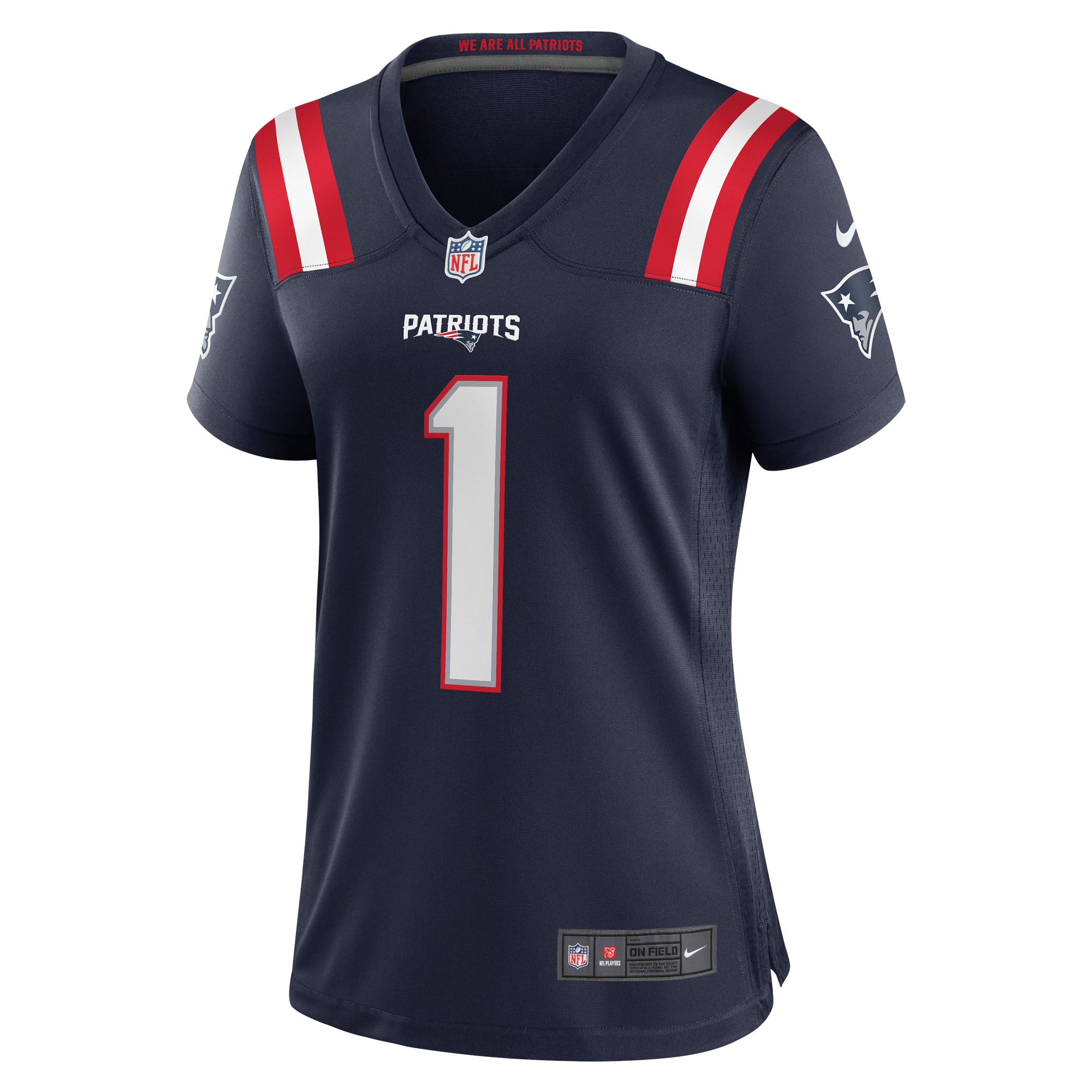 Christian Gonzalez New England Patriots Women's 2023 NFL Draft First Round Pick Game Jersey - Navy