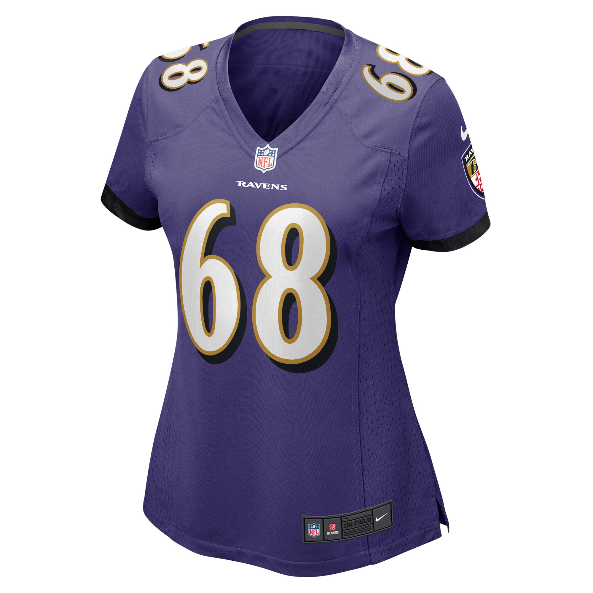 Zack Johnson Baltimore Ravens Women's Home Game Player Jersey - Purple
