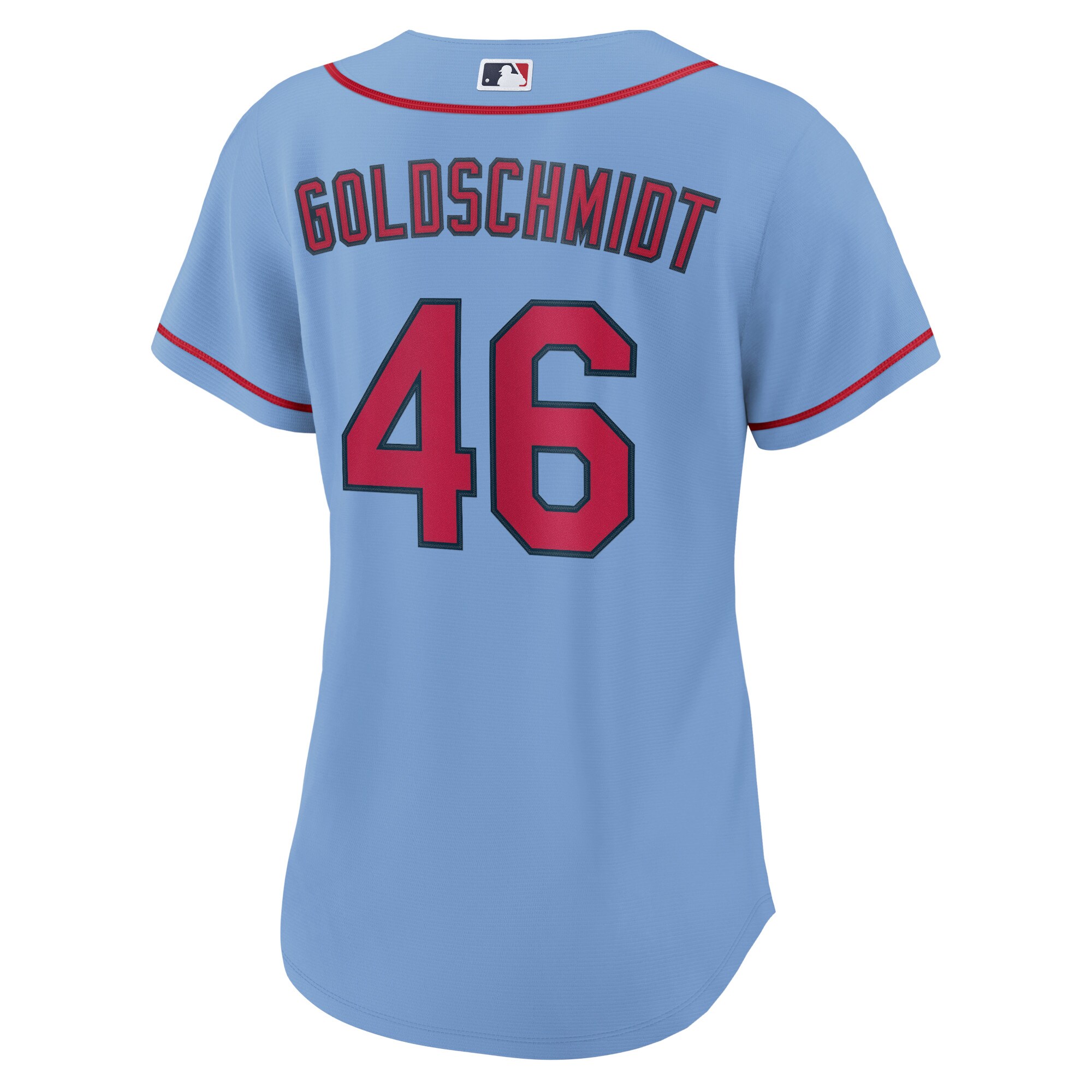 Paul Goldschmidt St. Louis Cardinals Women's Alternate Replica Player Jersey - Light Blue
