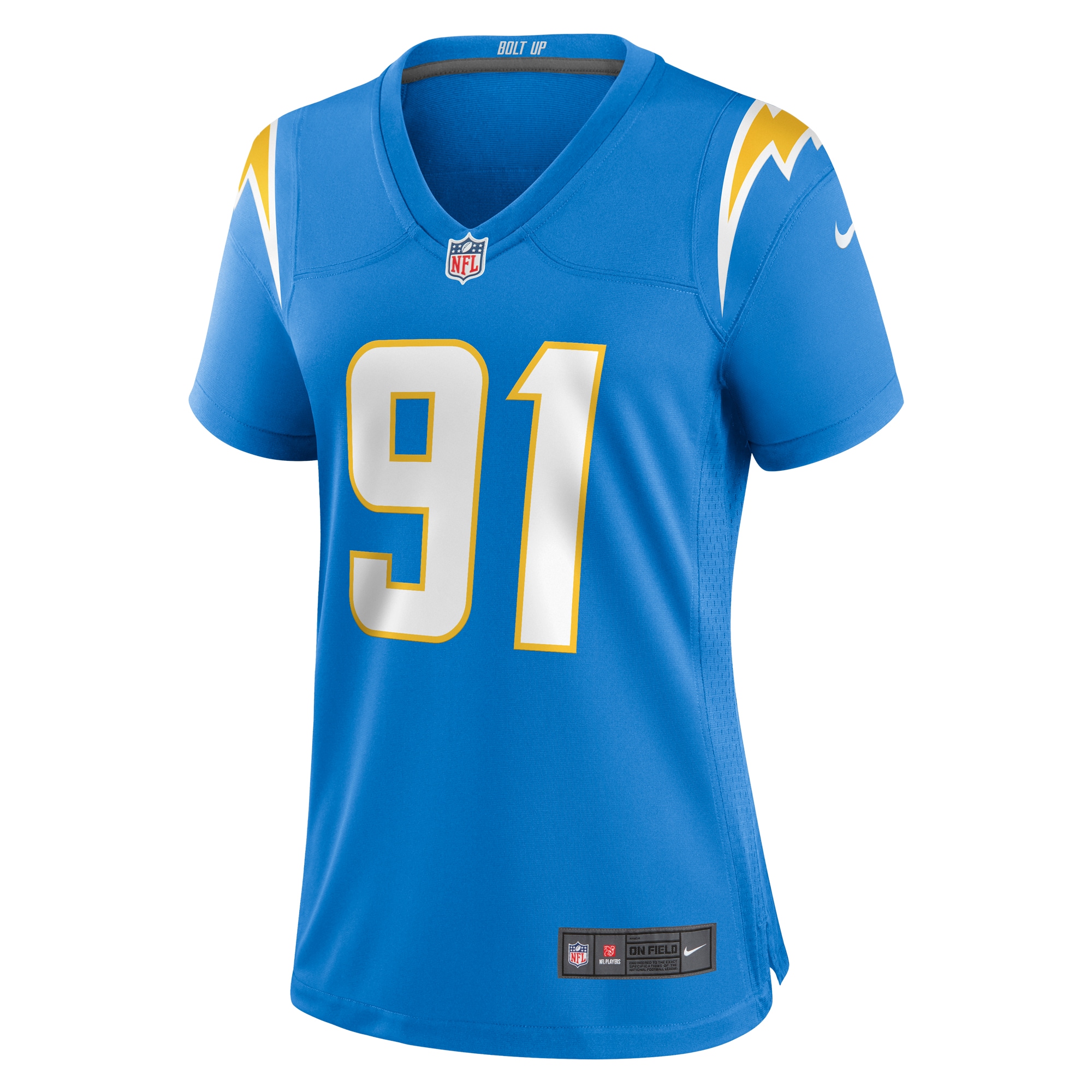 Christopher Hinton Los Angeles Chargers Women's Home Game Player Jersey - Powder Blue