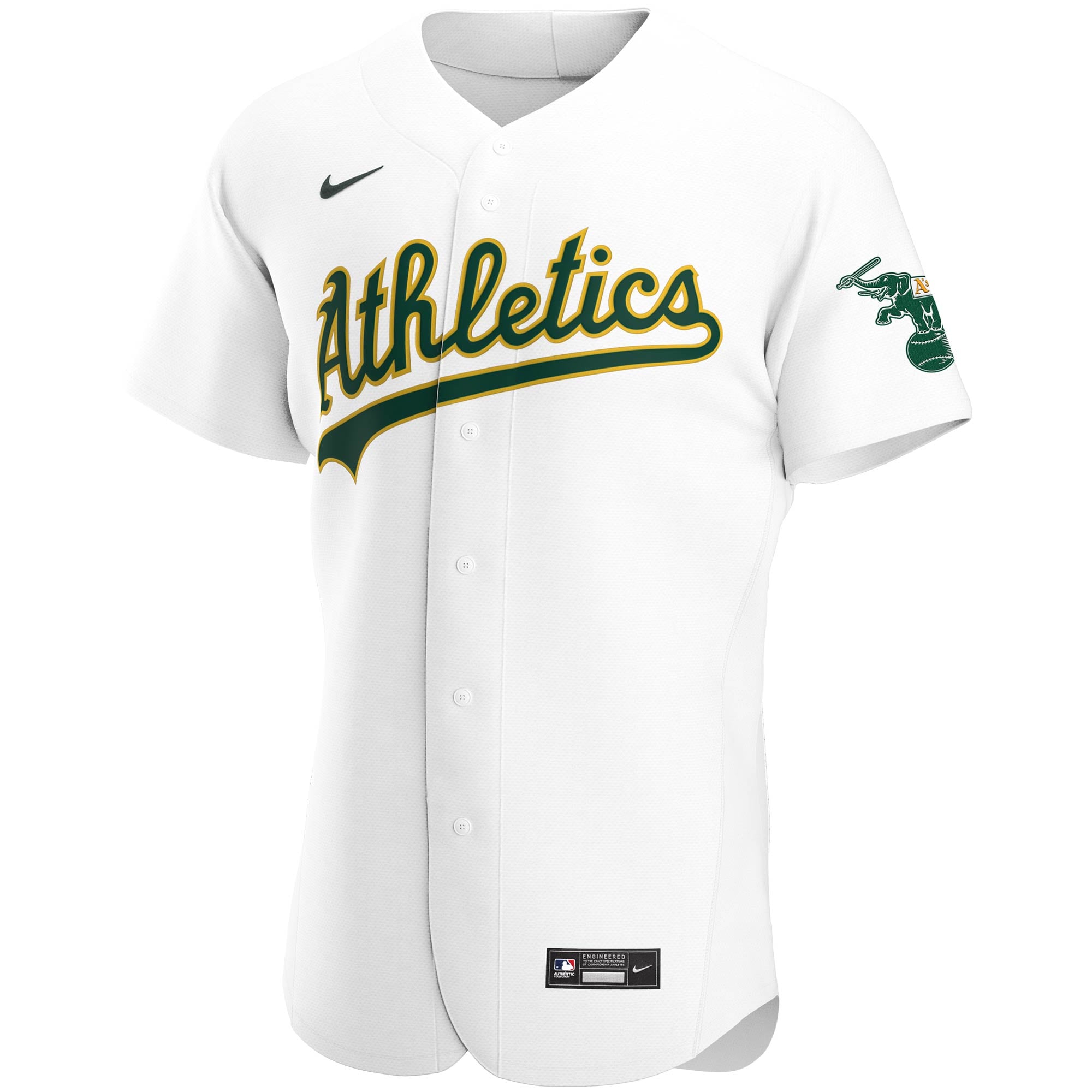 Oakland AthleticsHome Authentic Team Jersey - White