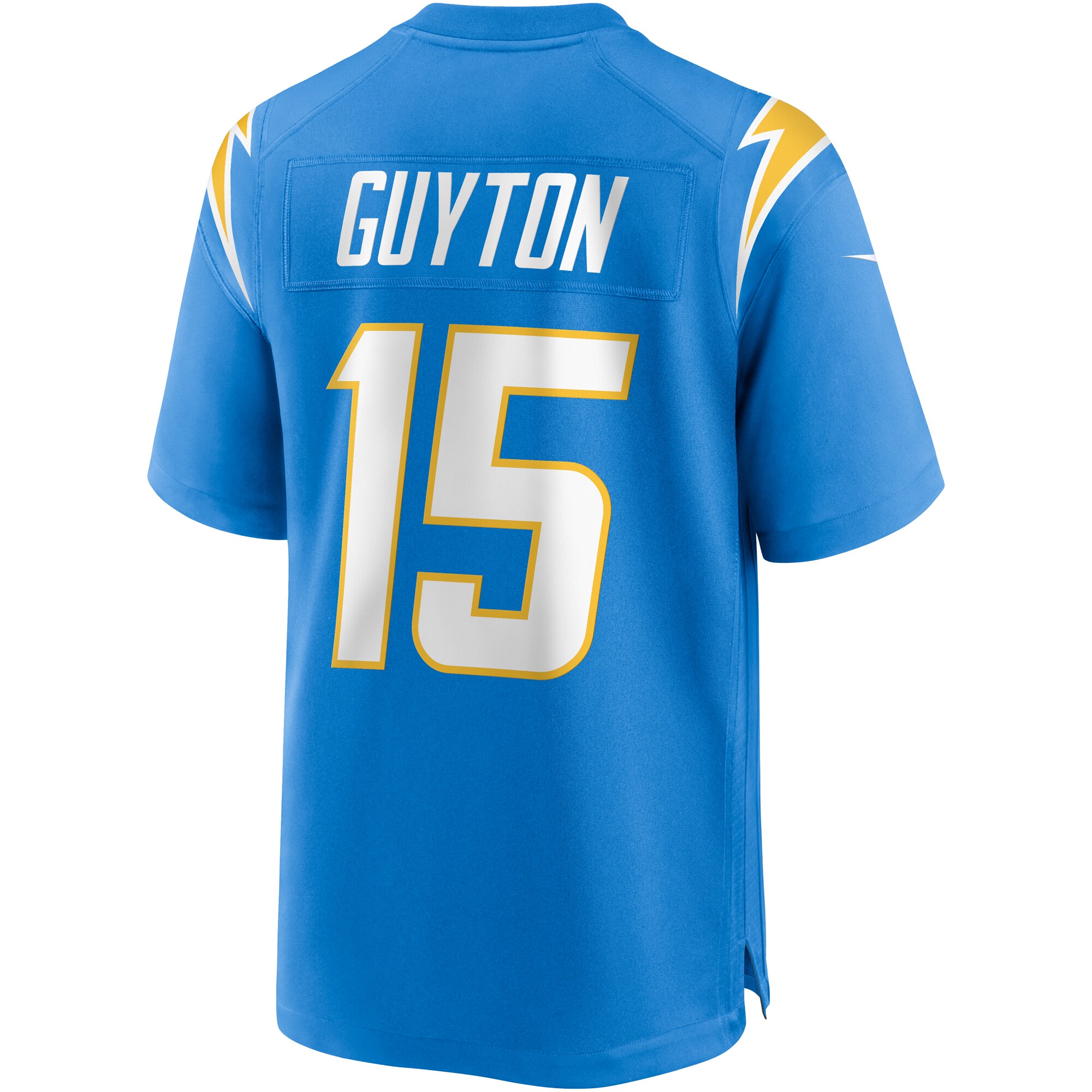 Jalen Guyton Los Angeles ChargersGame Player Jersey - Powder Blue