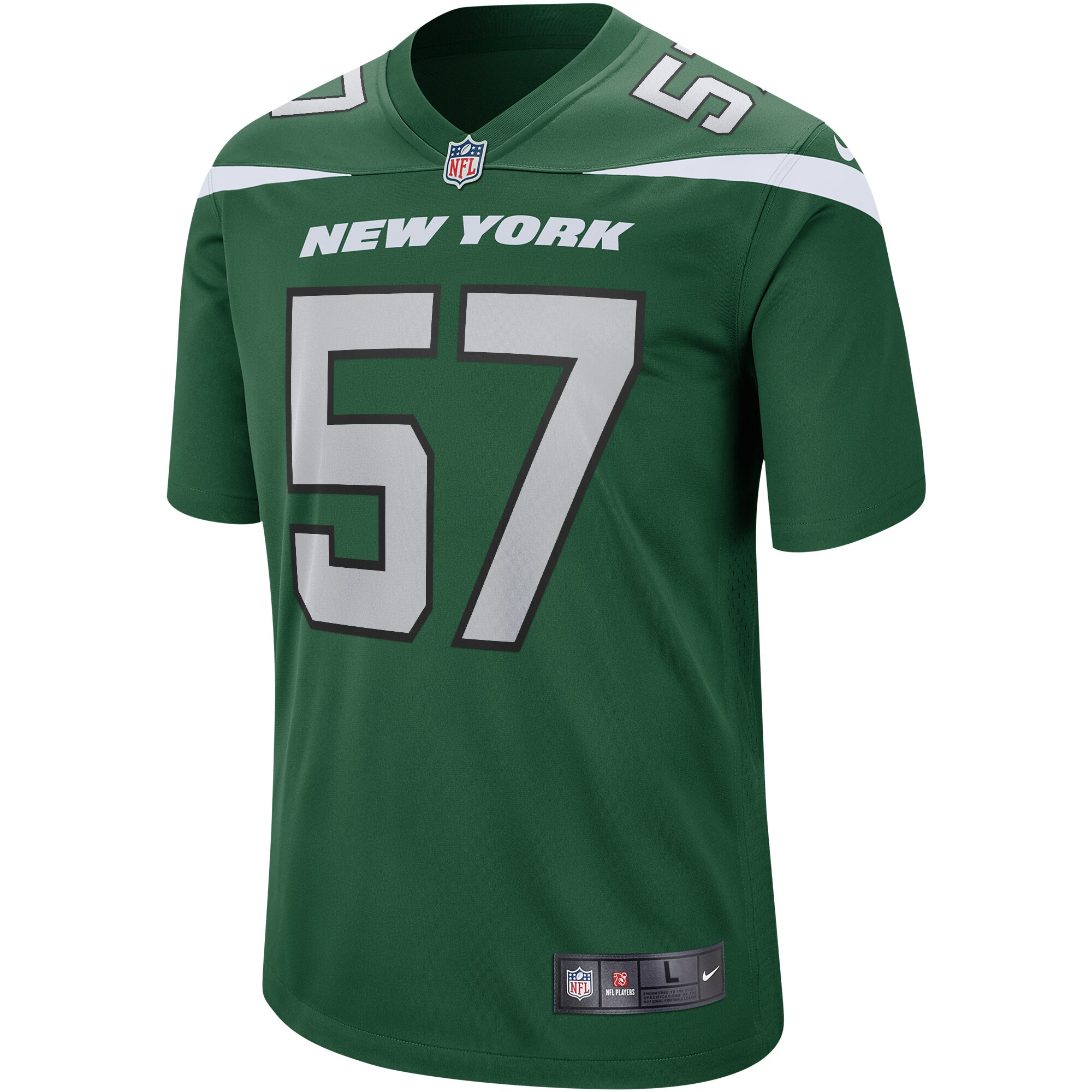 C.J. Mosley New York JetsGame Player Jersey - Gotham Green