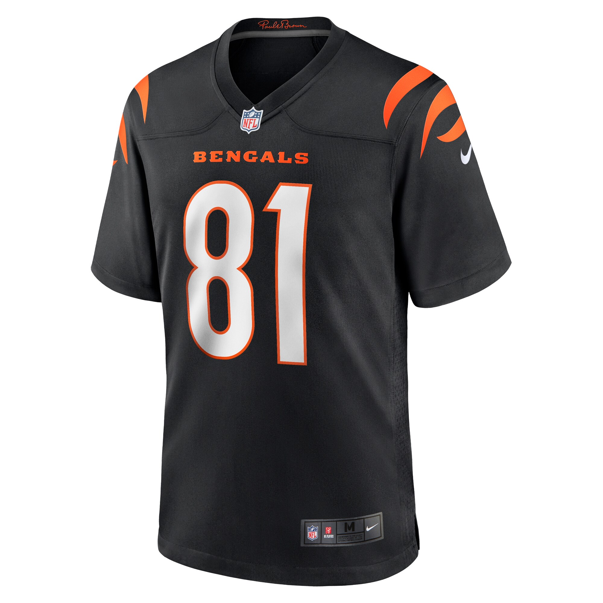 Irv Smith Jr. Cincinnati BengalsGame Jersey - Black