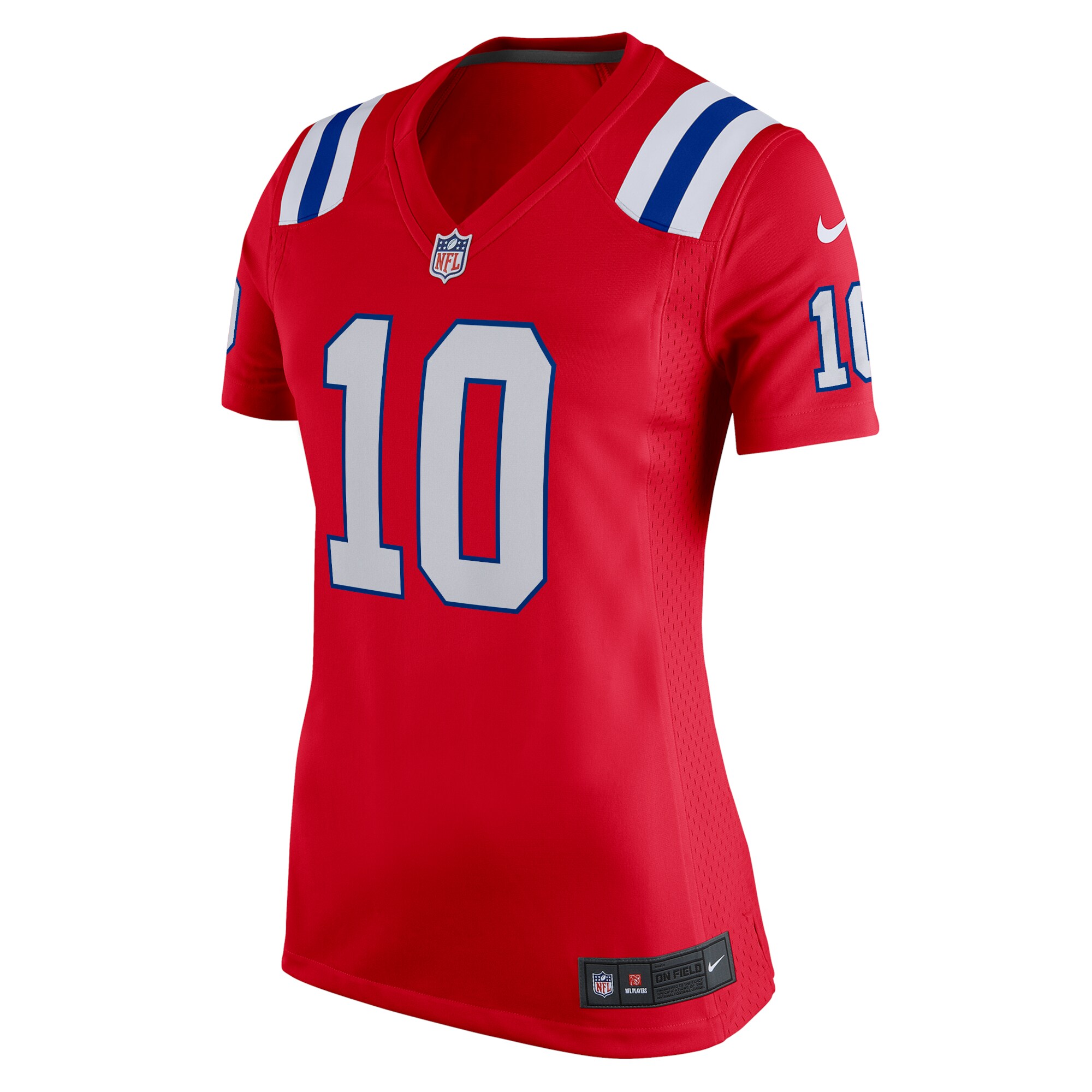 Mac Jones New England Patriots Women's Game Jersey - Red