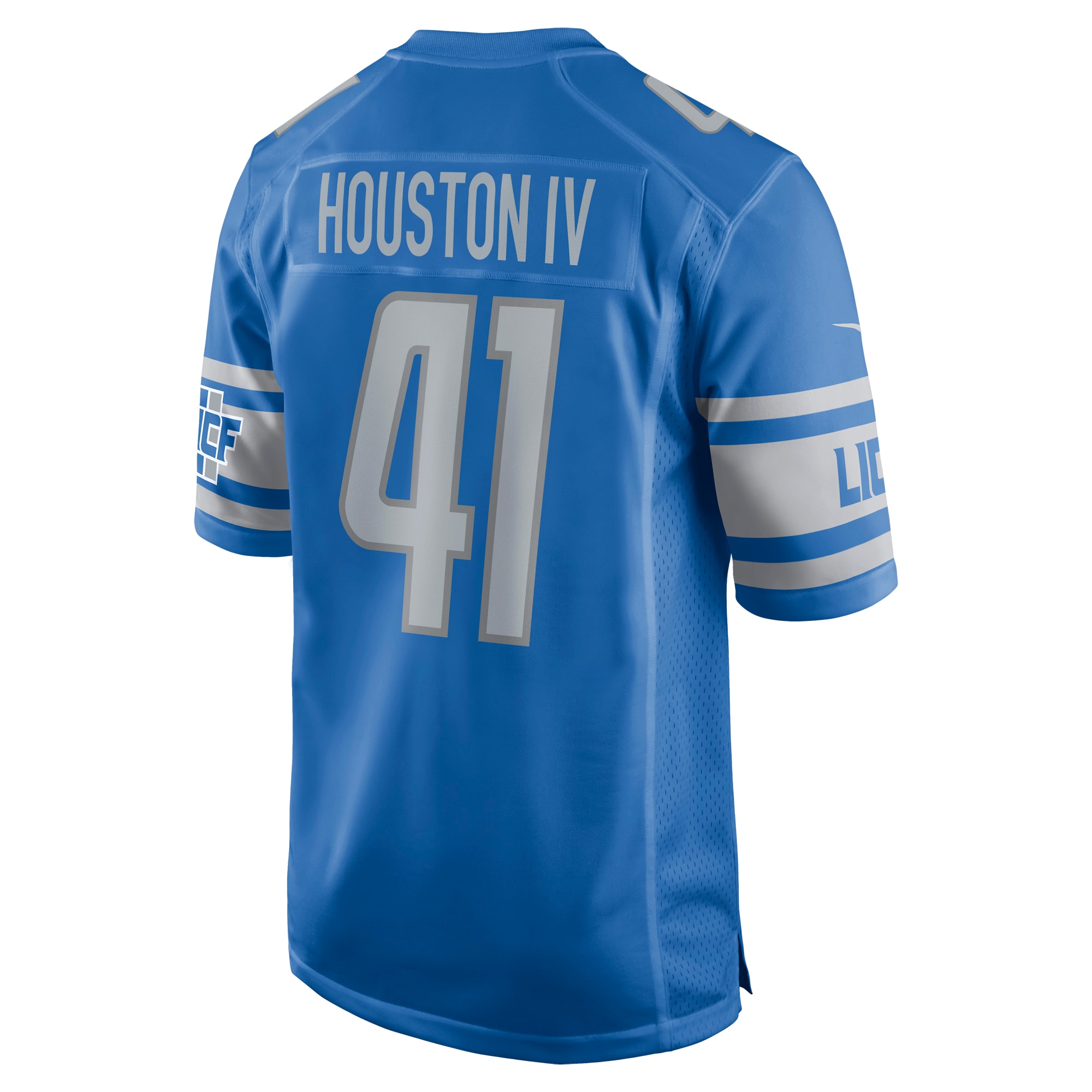 James Houston Detroit LionsGame Jersey - Blue