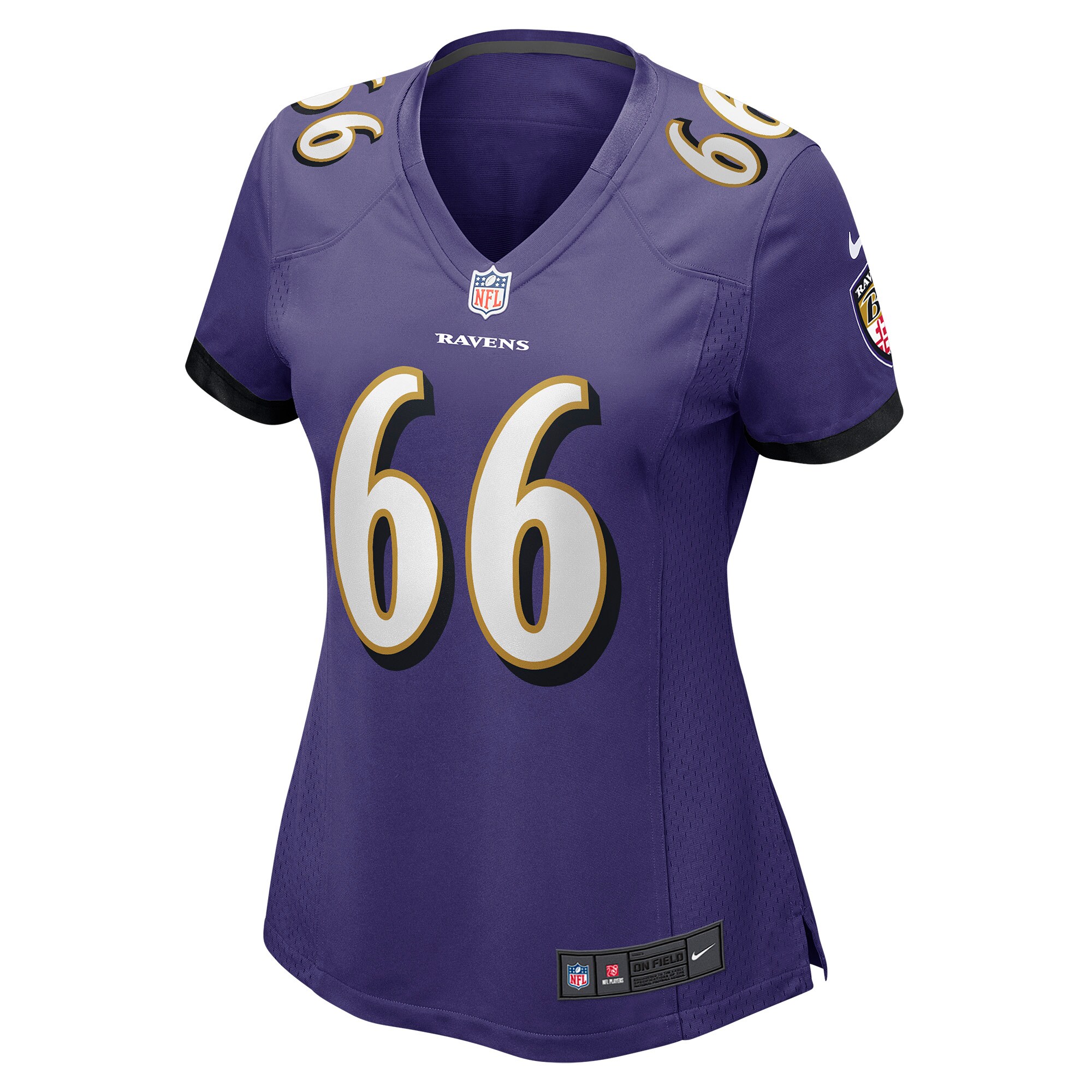 Ben Cleveland Baltimore Ravens Women's Game Jersey - Purple