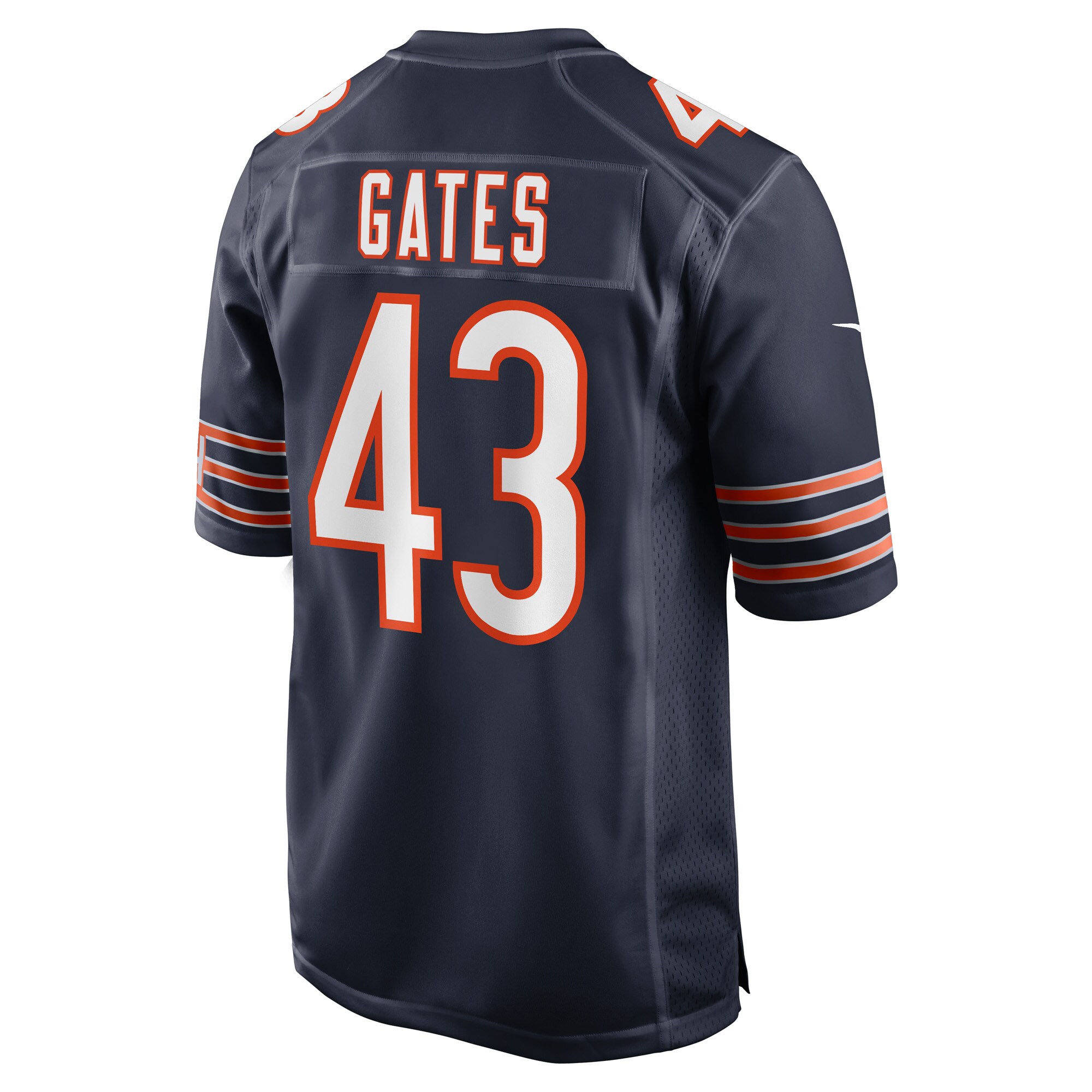DeMarquis Gates Chicago BearsGame Player Jersey - Navy