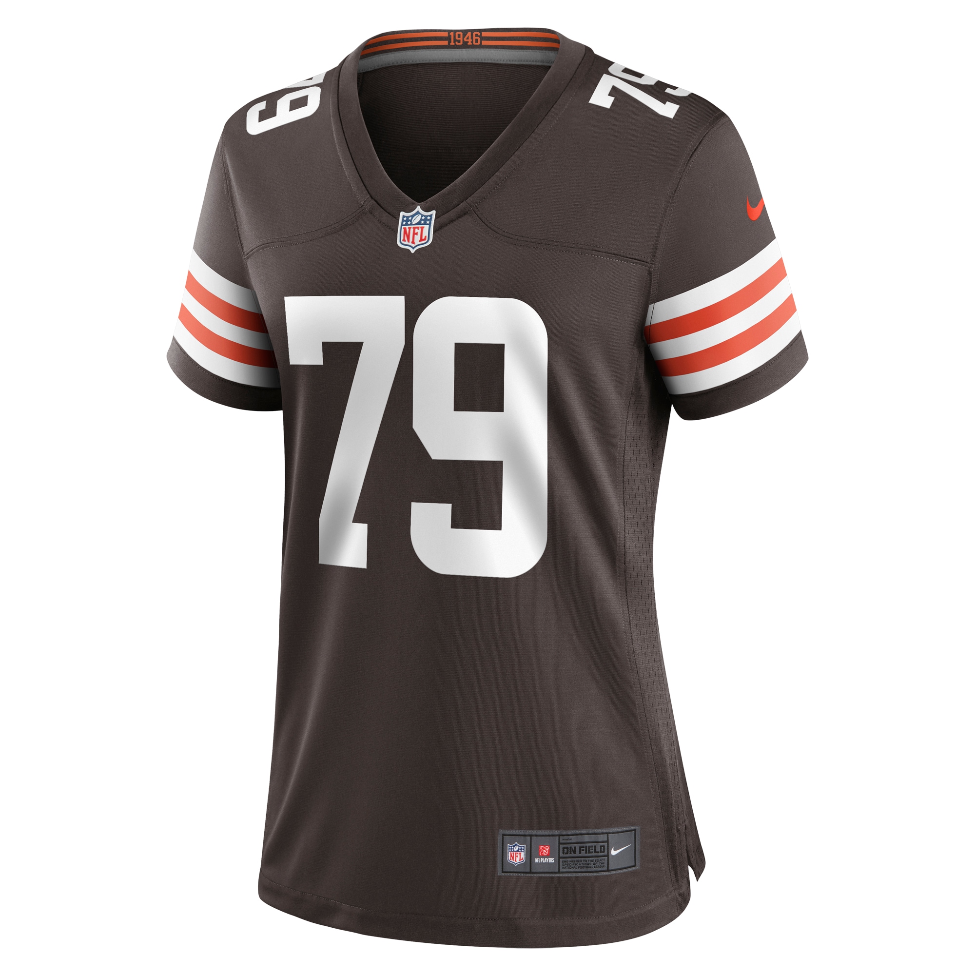 Tyrone Wheatley Cleveland Browns Women's Team Game Jersey - Brown