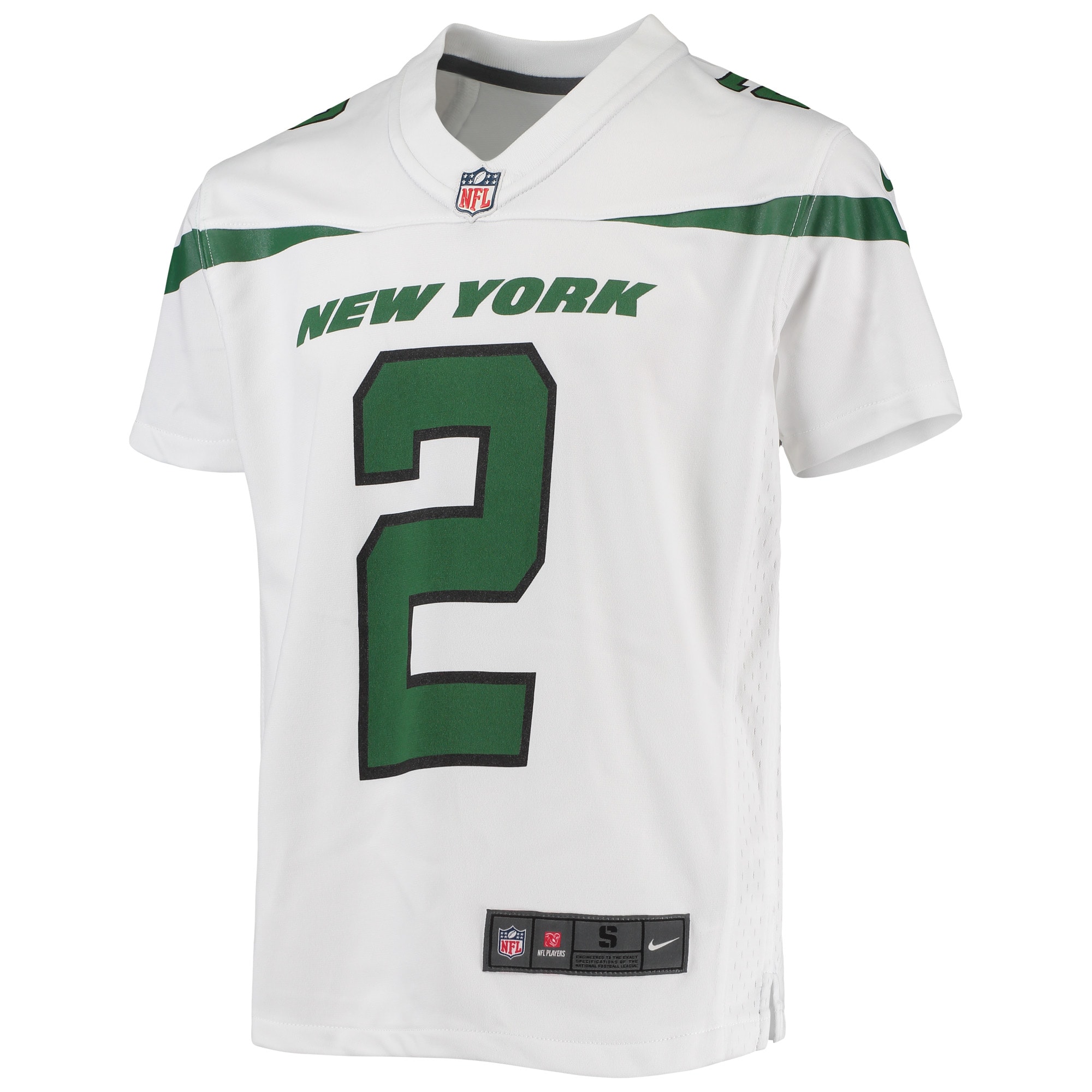 Zach Wilson New York JetsYouth Game Jersey - White
