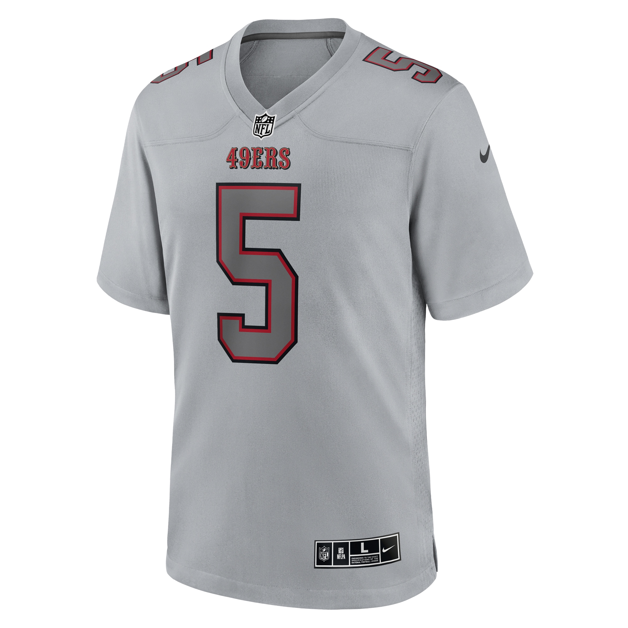 Trey Lance San Francisco 49ersAtmosphere Fashion Game Jersey - Gray