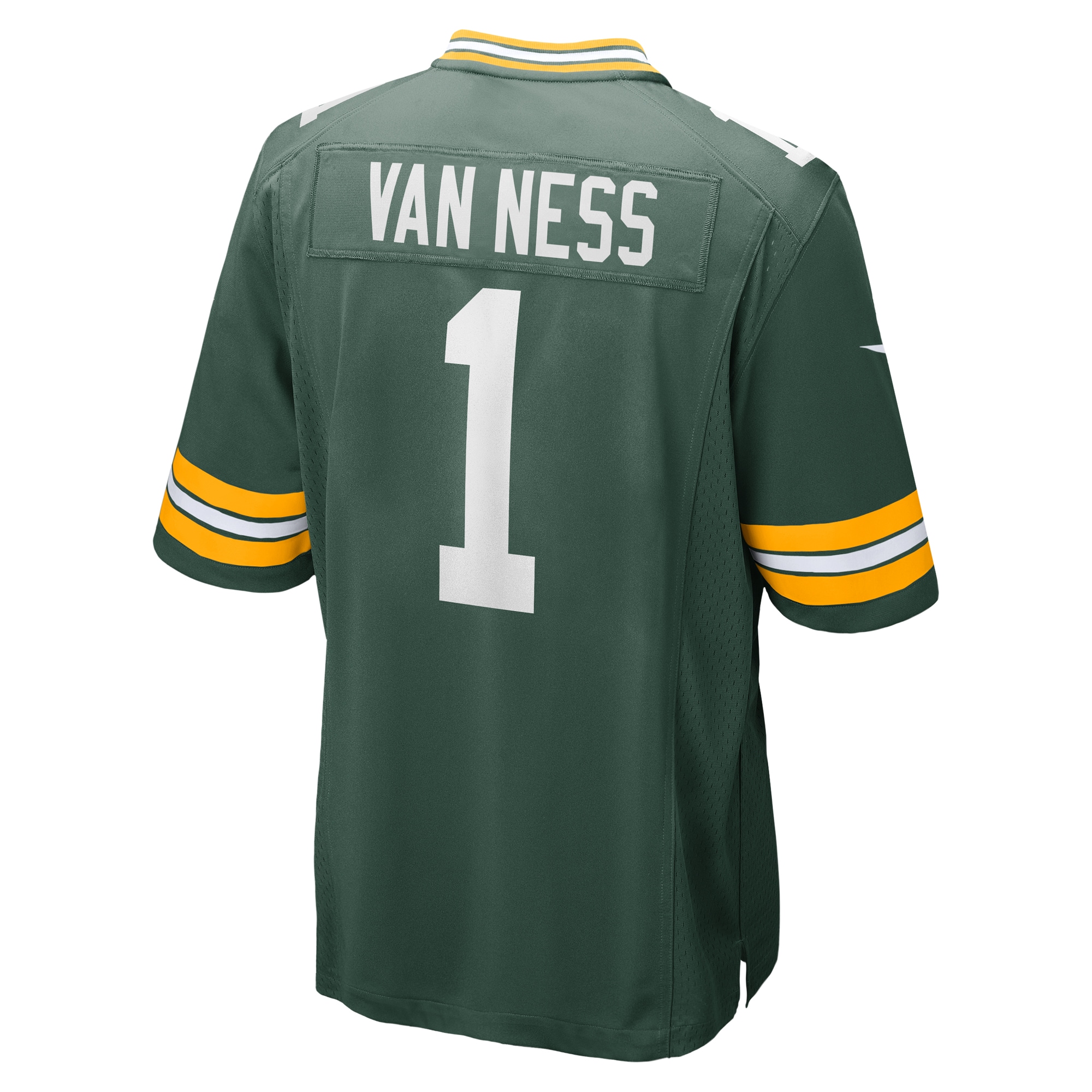 Lukas Van Ness Green Bay Packers2023 NFL Draft First Round Pick Game Jersey - Green